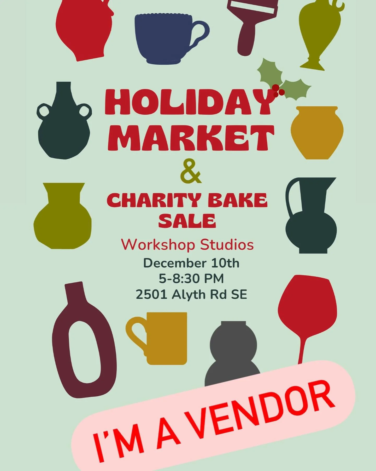 Shop small business and support local artists at the Holiday Market @workshopstudiosyyc, Tuesday December 10th, 5-8:30pm. 

Last year was my first time participating in this market and it was a one of a kind, magical evening. I will be there again th