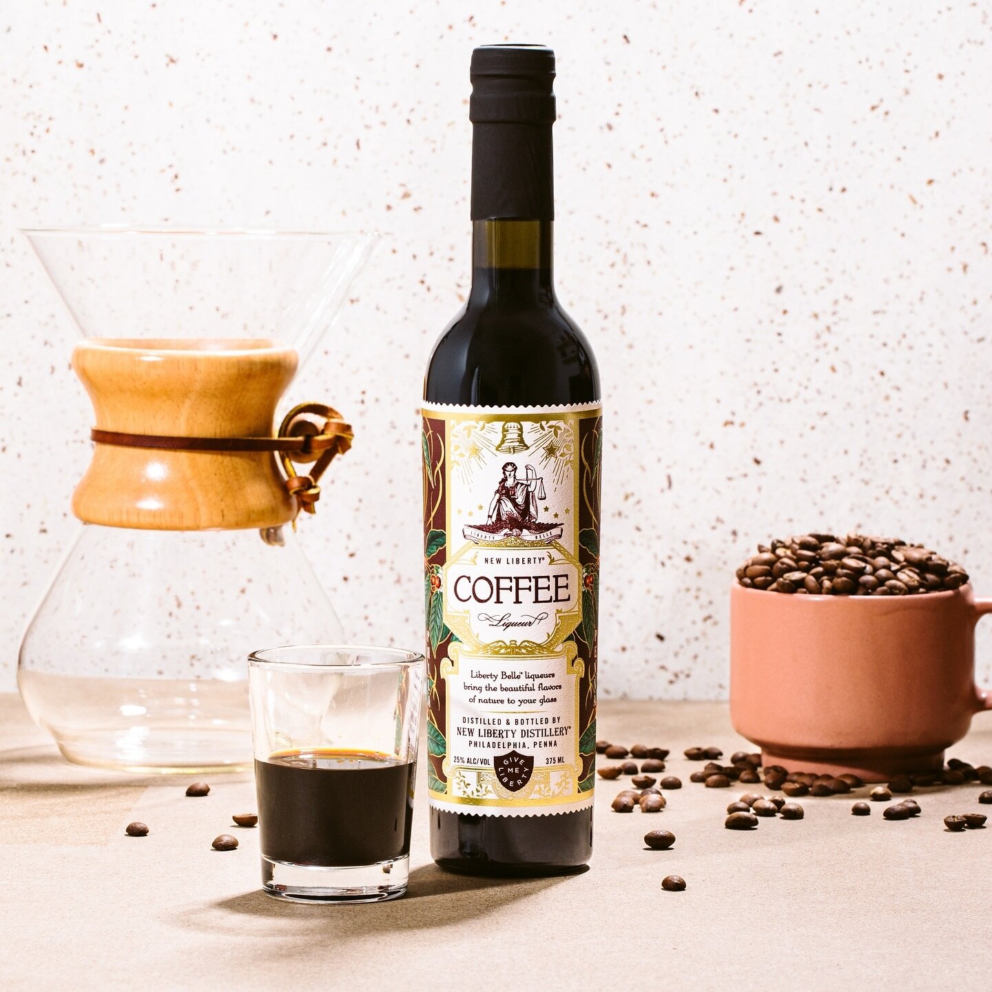 Have you tried our Liberty Belle Coffee Liqueur? Indulge in the rich balance of smooth coffee flavor and subtle mocha sweetness. Shake it up for a robust Espresso Martini or simply enjoy over ice.

Purchase at newlibertydistillery.com for statewide s