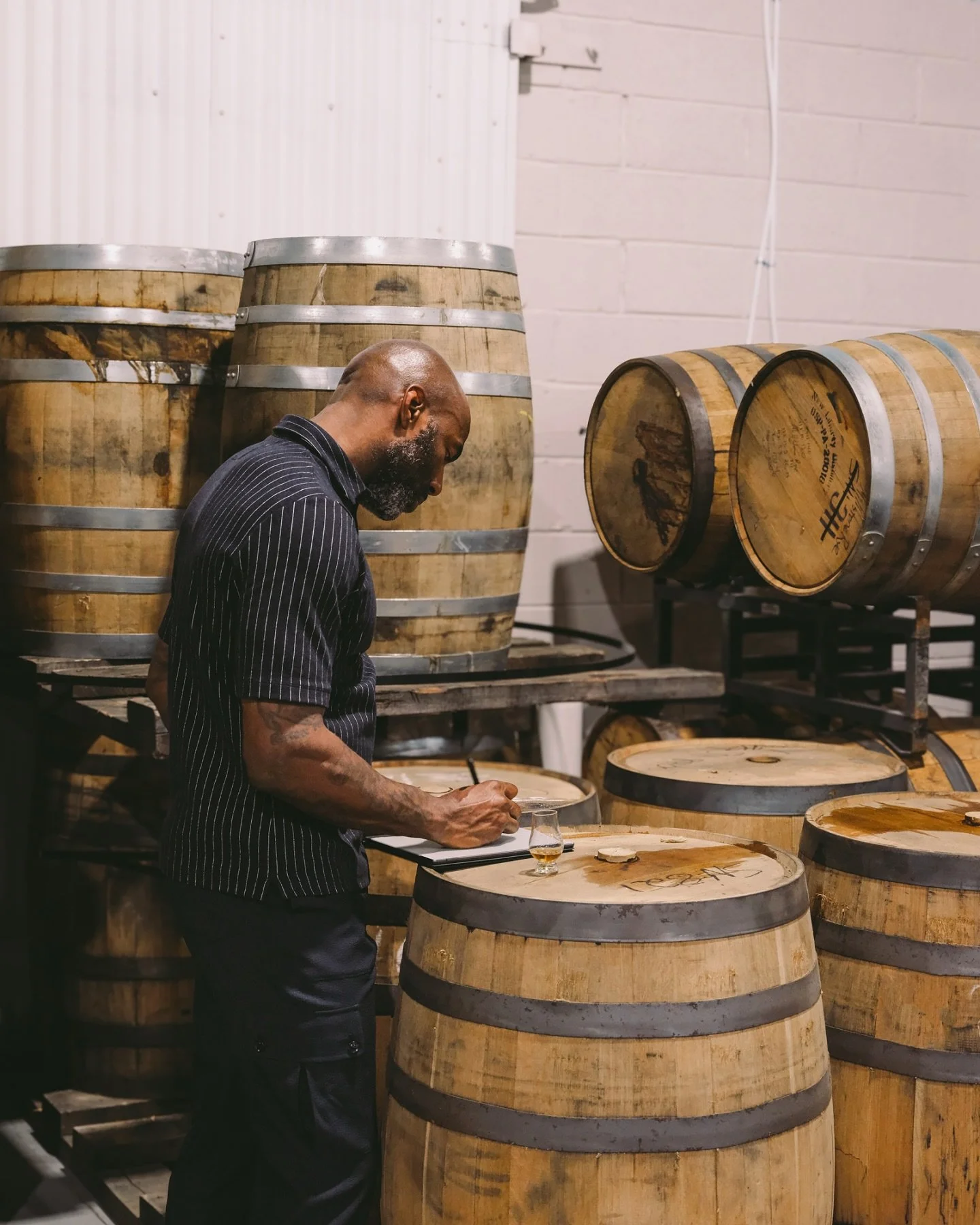 From barrel to the bottle. Something special is on the way. #Kinsey