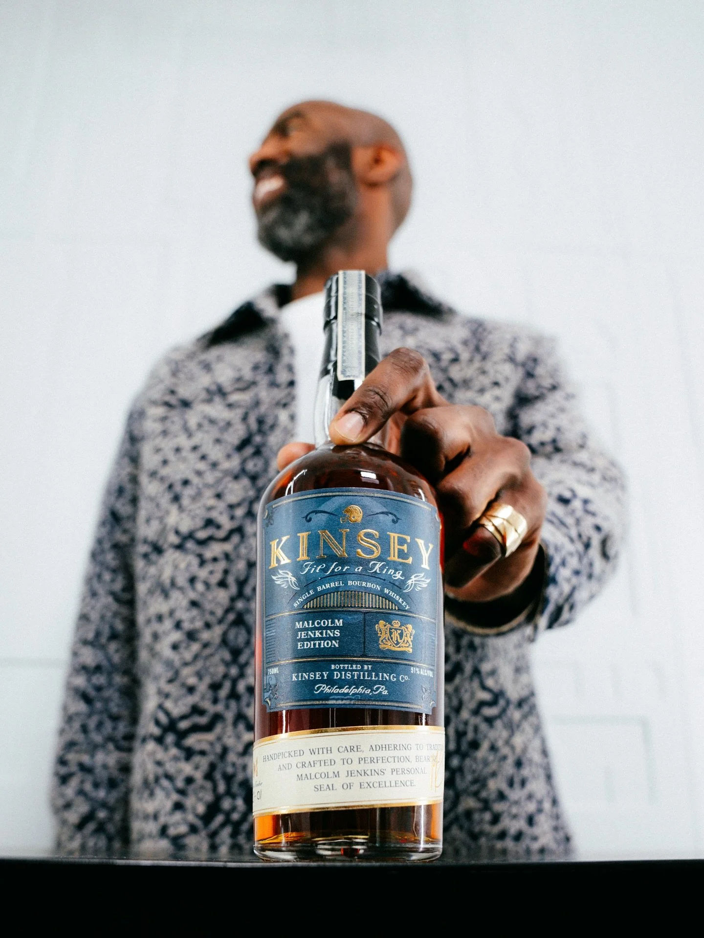 Every bottle tells a story. This one begins with Kinsey and @malcolmjenkins. Watch this space...