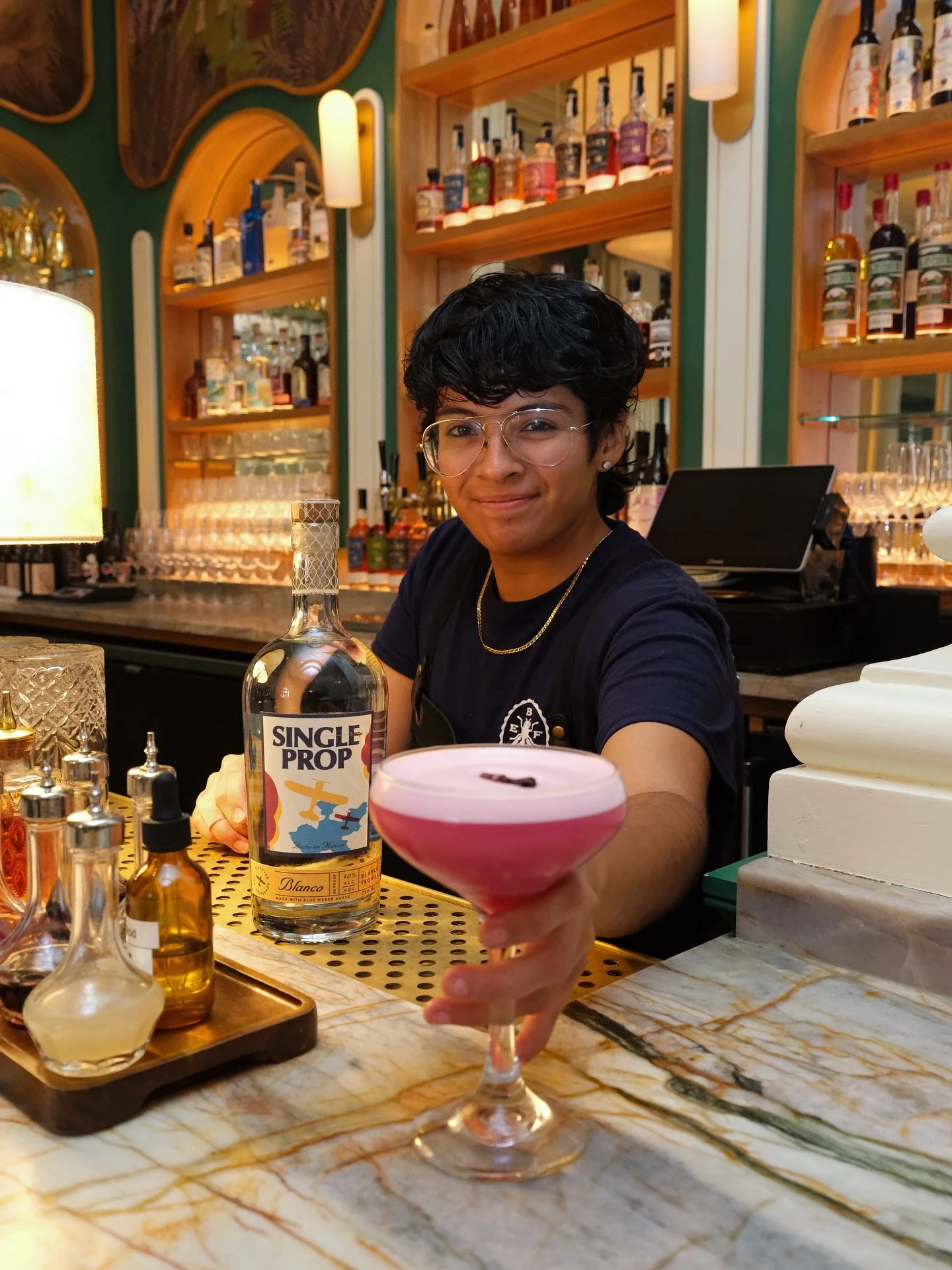 Looking for a perfect cocktail? Look no further than @enswellphilly. New Liberty spirits are all over their menu and there&rsquo;s a little something for everyone. #NewLiberty