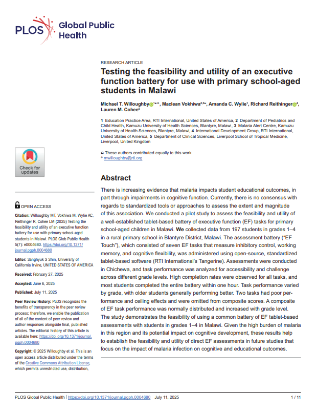  Feasibility and utility of an executive function