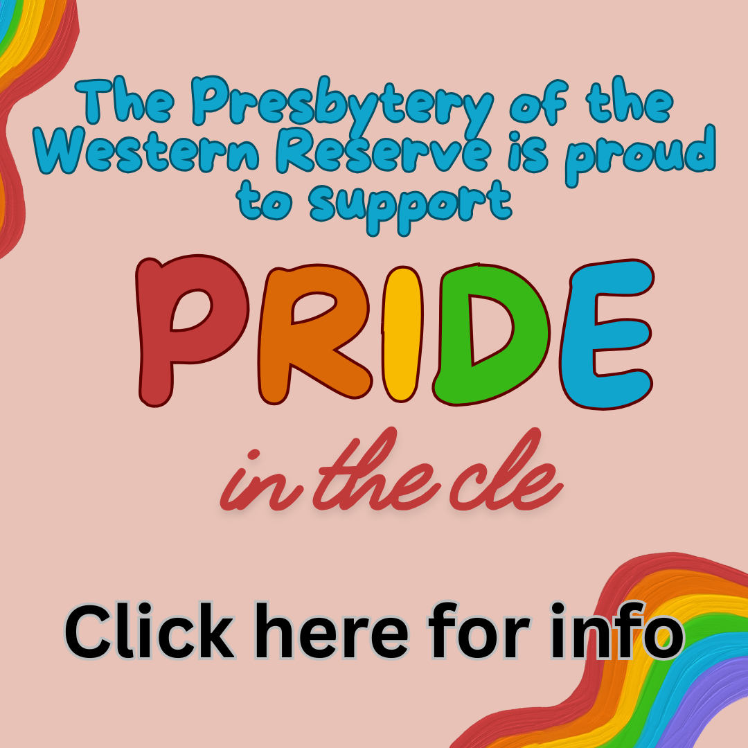 Click here for information on the presbytery's participation in CLE Pride!
