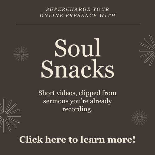 Bill King from Pioneer Memorial Church in Solon gave an excellent presentation on his process for creating short form videos from sermon livestreams. We are working on a resource page for Soul Snacks on the presbytery website — when it's ready you'll