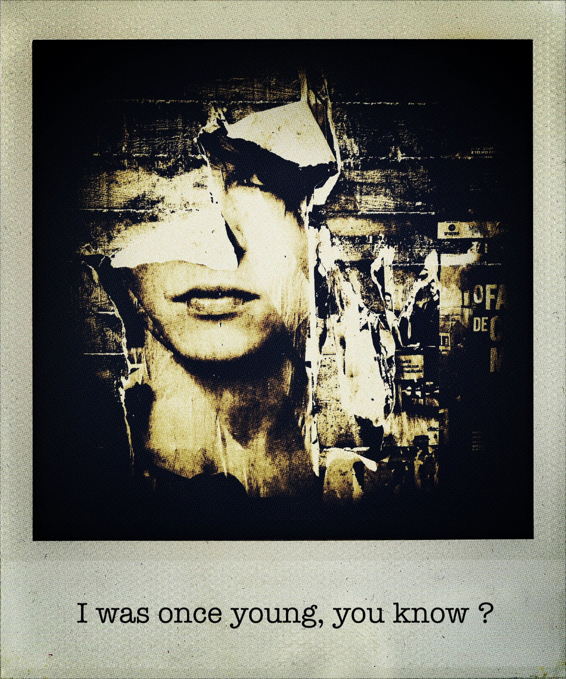 Time fades away fake polaroid