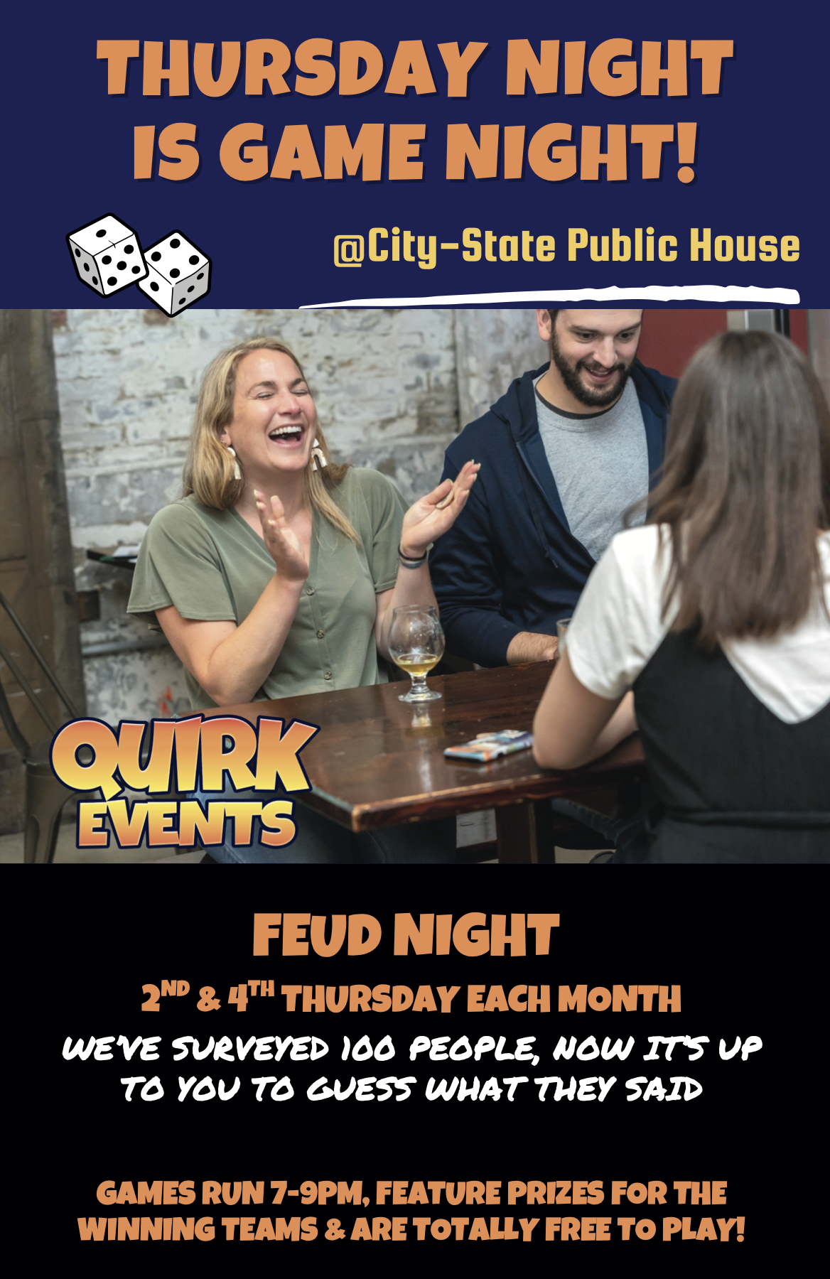Free: Feud Trivia Every 2nd and 4th thursday!