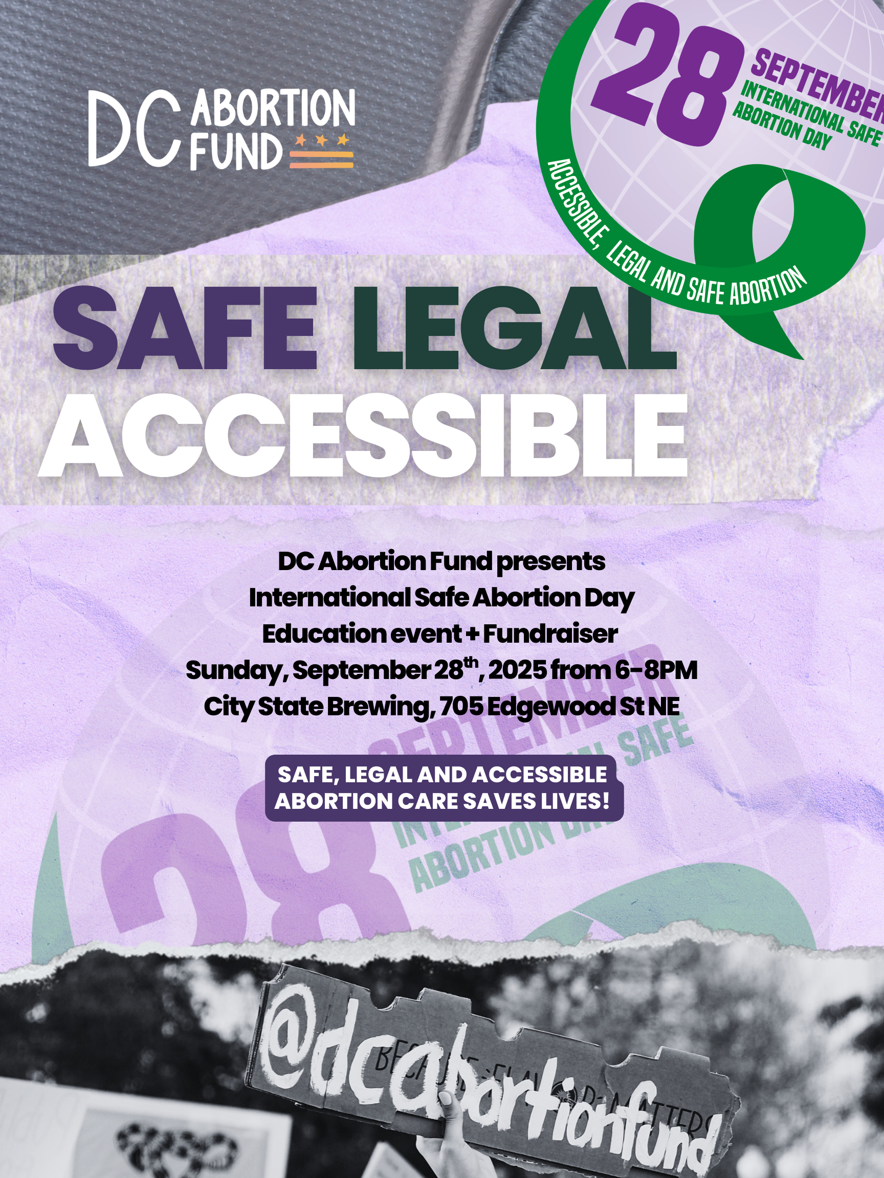 City-State x DCAF Presents International Safe Abortion Day Education and Fundraiser