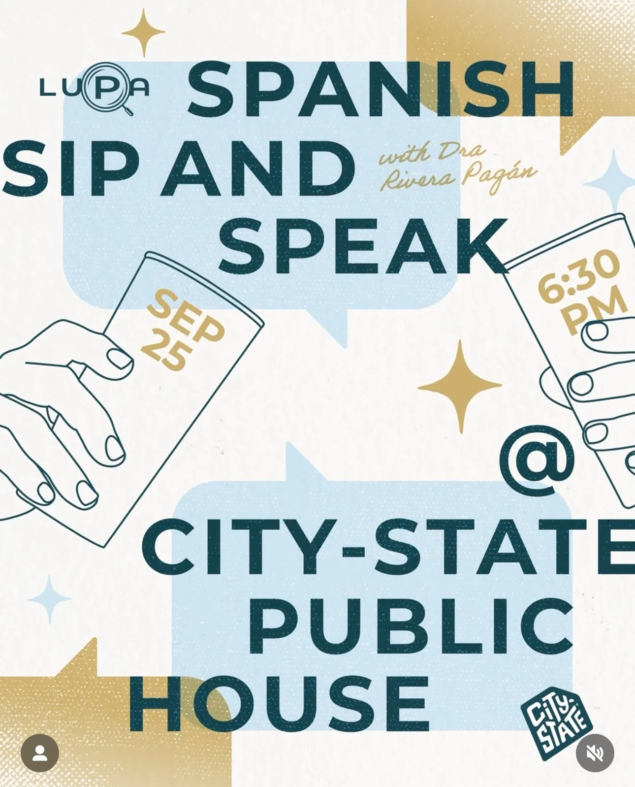 Spanish Sip and Speak w/ LUPA Talks + City State DC