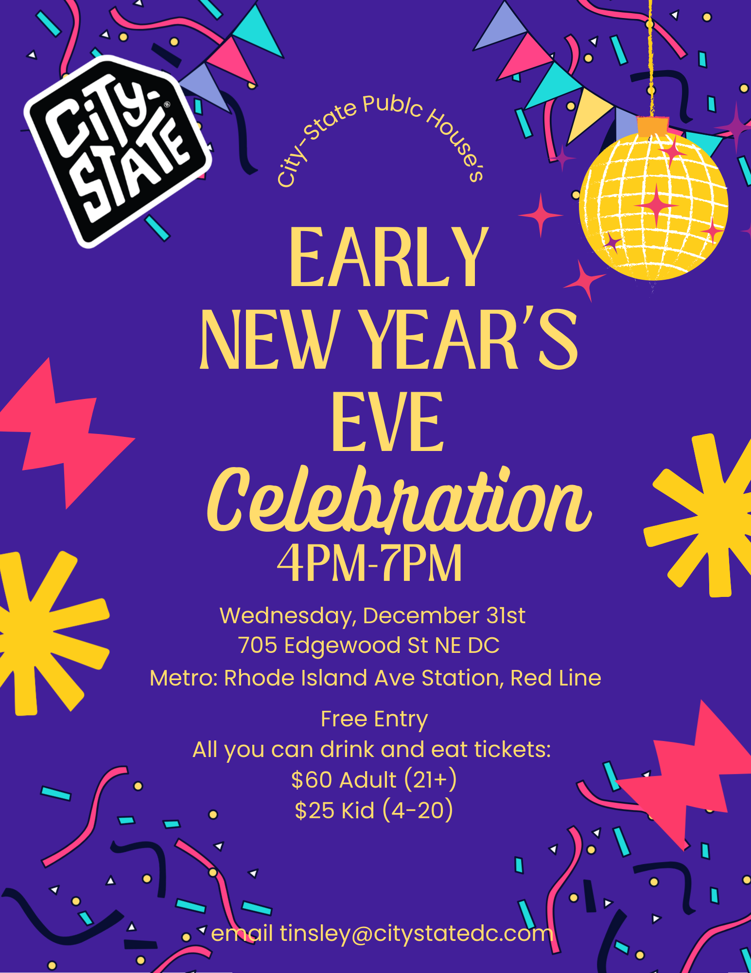 3rd Annual Early New Year's Even Party