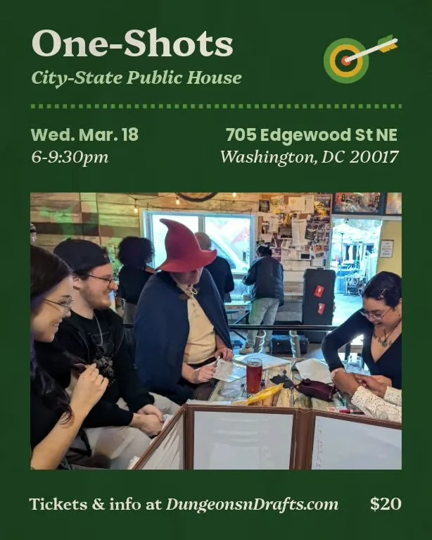 Dungeons n Drafts at City-State Public House!