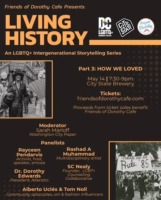 Friends of Dorothy Cafe Presents: Living History-An LGBTQ+ Intergenerational Storytelling Series