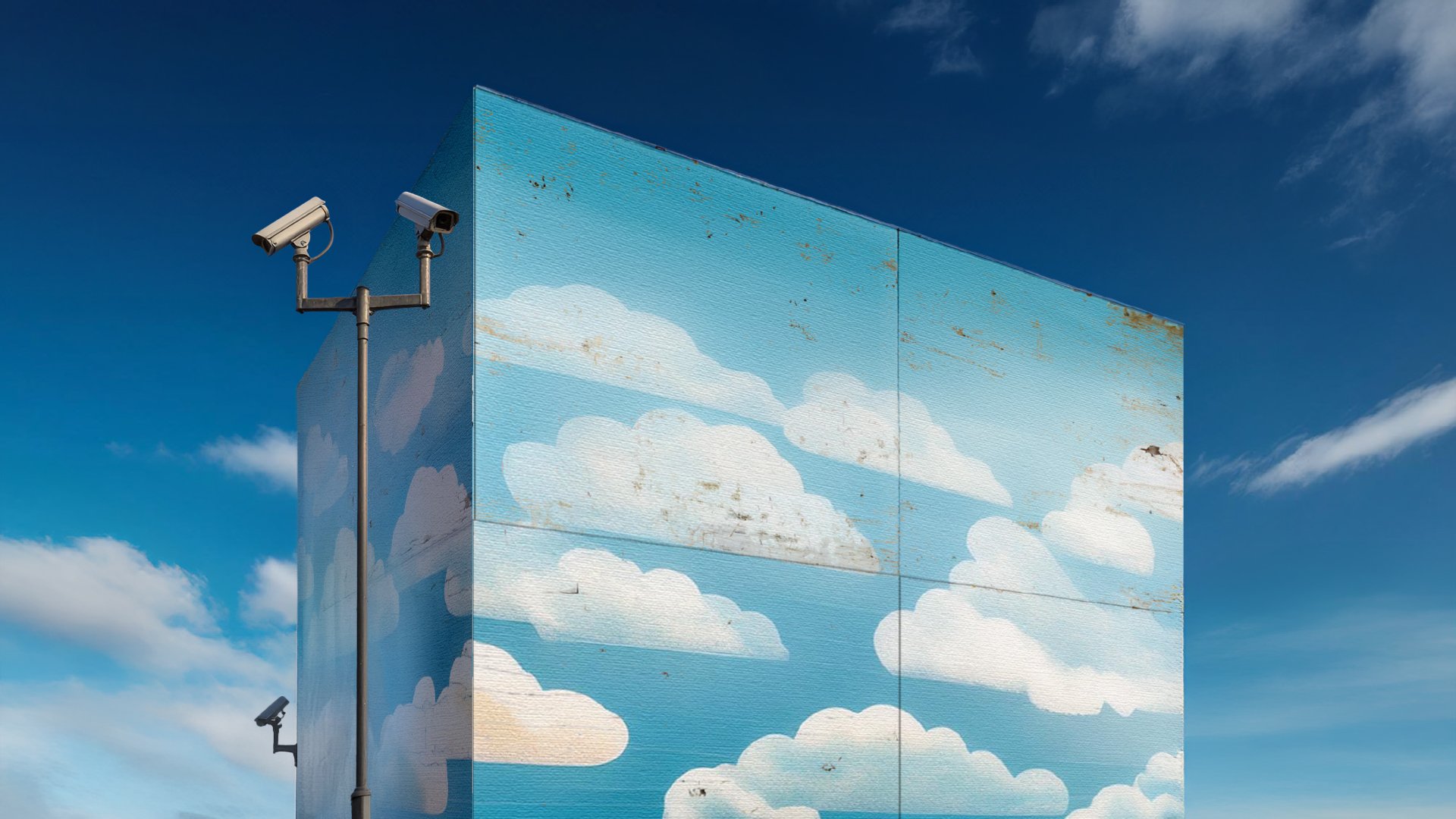 In de wolken
