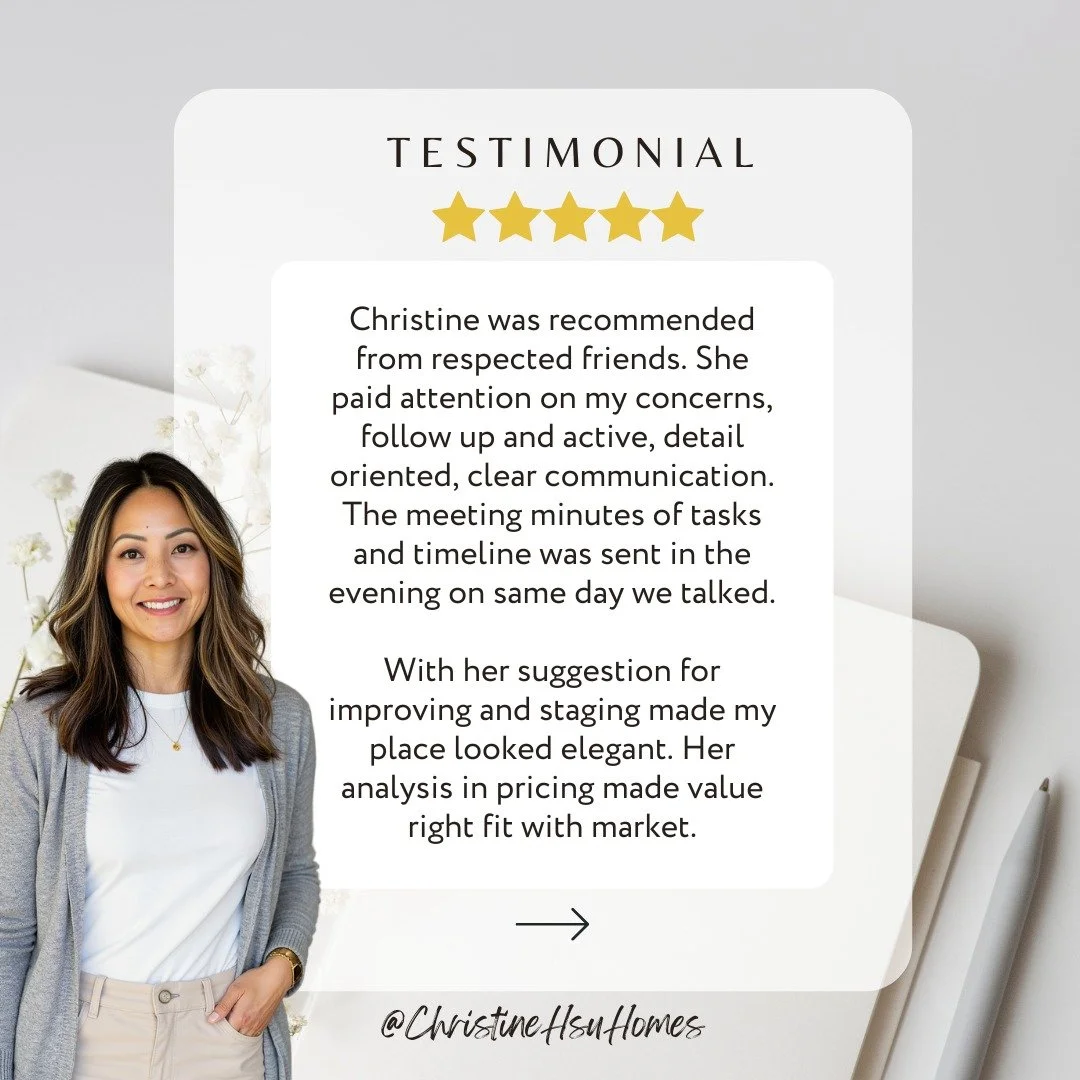 Thank you to my seller client for trusting me to prepare her beloved Santa Clara townhome for sale. 

I'm proud to say we received over 1,500 views on Zillow, 50+ open house groups, and 10+ private showings. The final offer was 5% over list price, AL