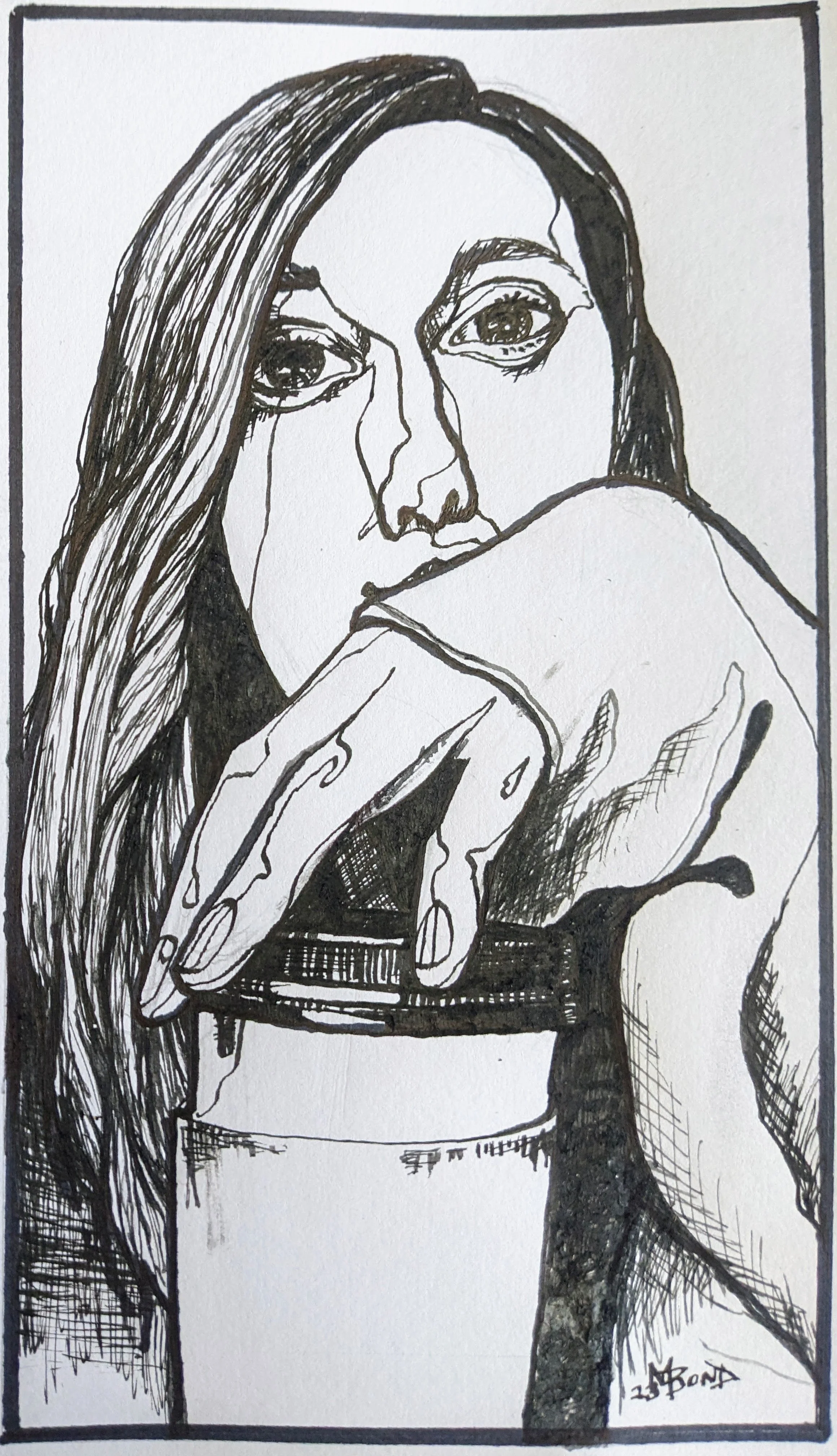 India Ink on Bristol, 2023