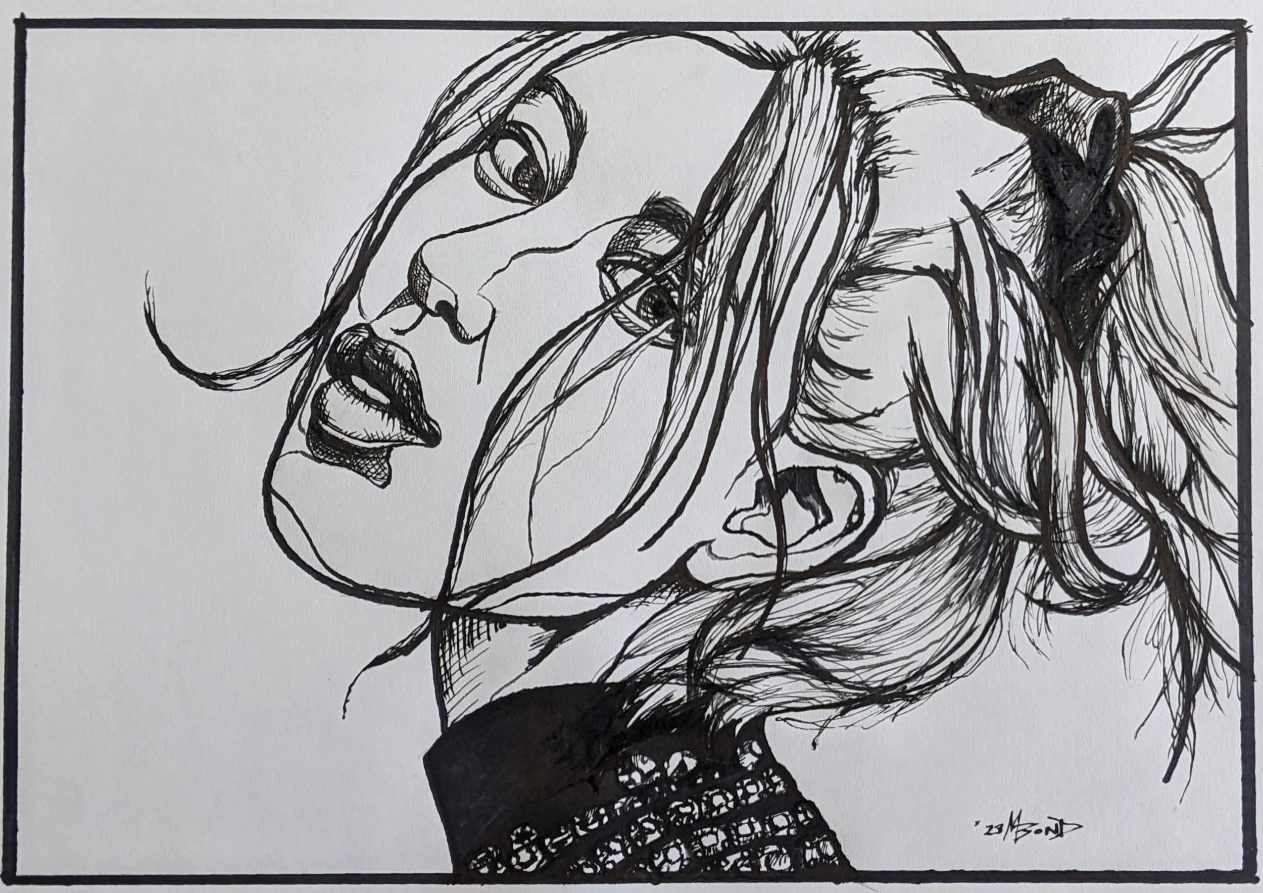 India Ink on Bristol, 2023