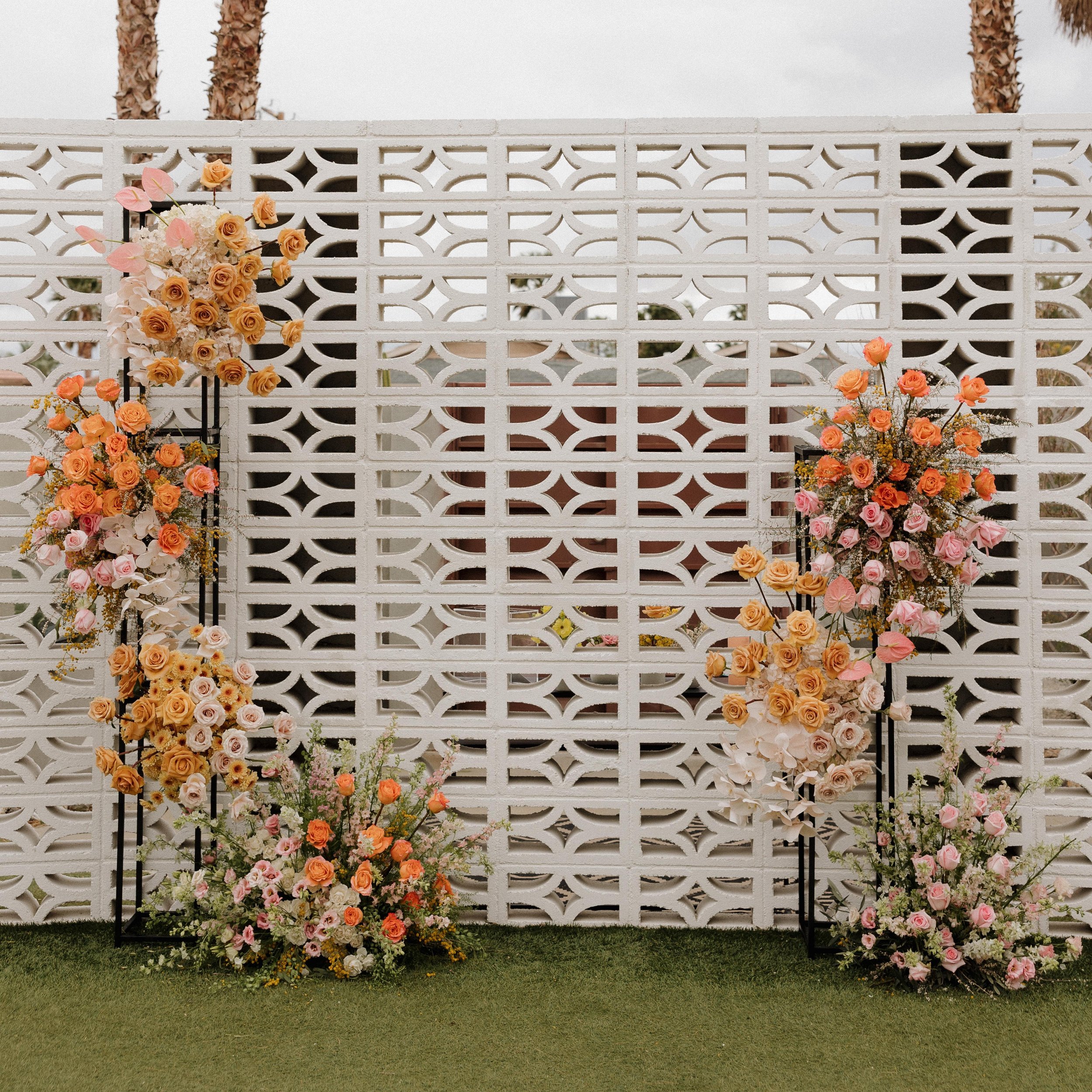 A funky fun spring altar
.

.
Venue: @thelautnercompound
Catering: @f10_catering
Bar: @cocktailconcierge
Planning + Design: @fetelledesigns
Photography: @ashgabes_photography
Content Creator: @cupidcontentco
Florals: @joyofbloomflorals
Stationery + S