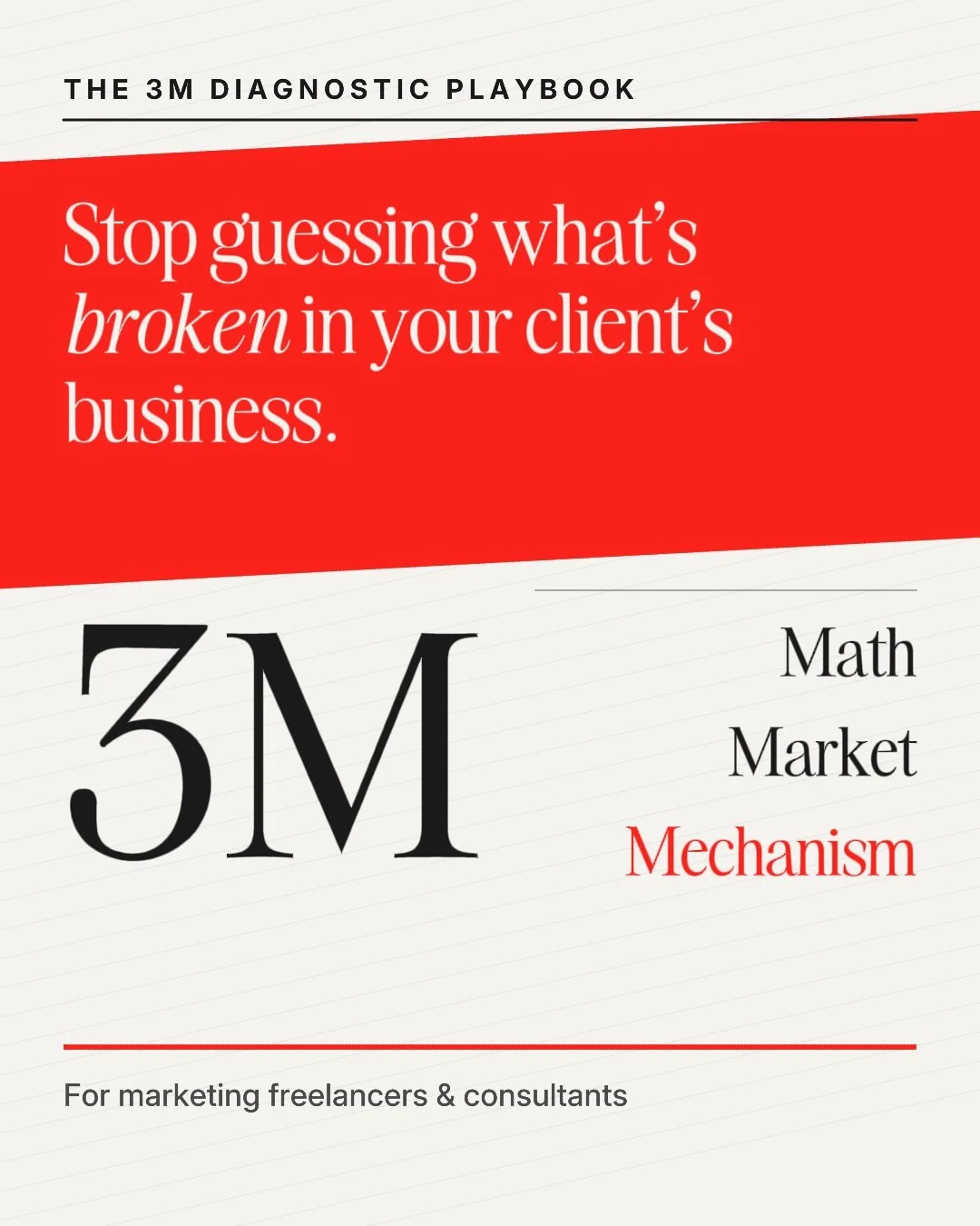 Most marketers jump straight to fixing the ads.

Don't. Diagnose the business first.

Before touching a campaign, run these three questions first:

➡️ Do the numbers even make the goal possible? (Math)
➡️ Are we selling to people who can actually buy