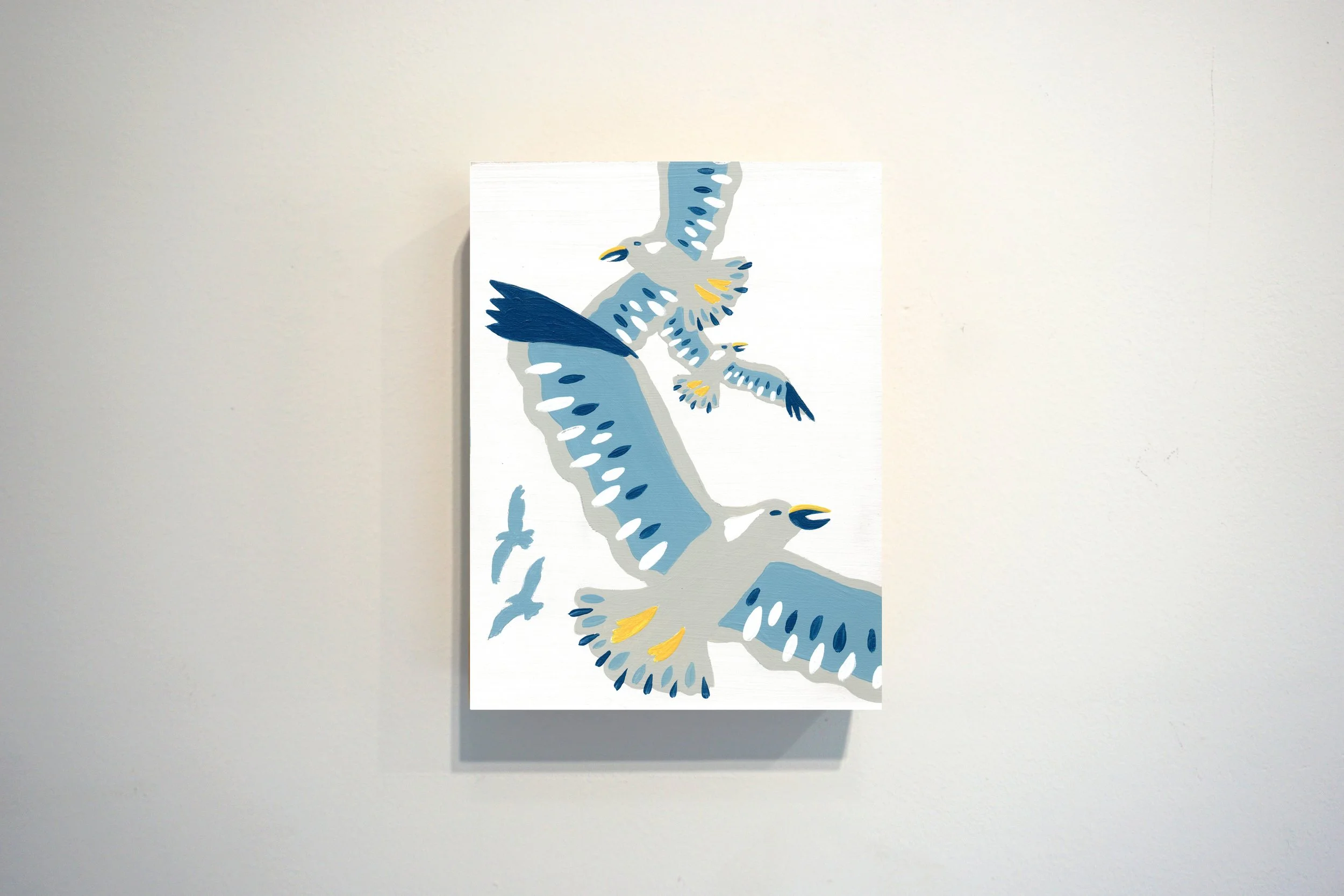 Foggy Seabirds - SOLD