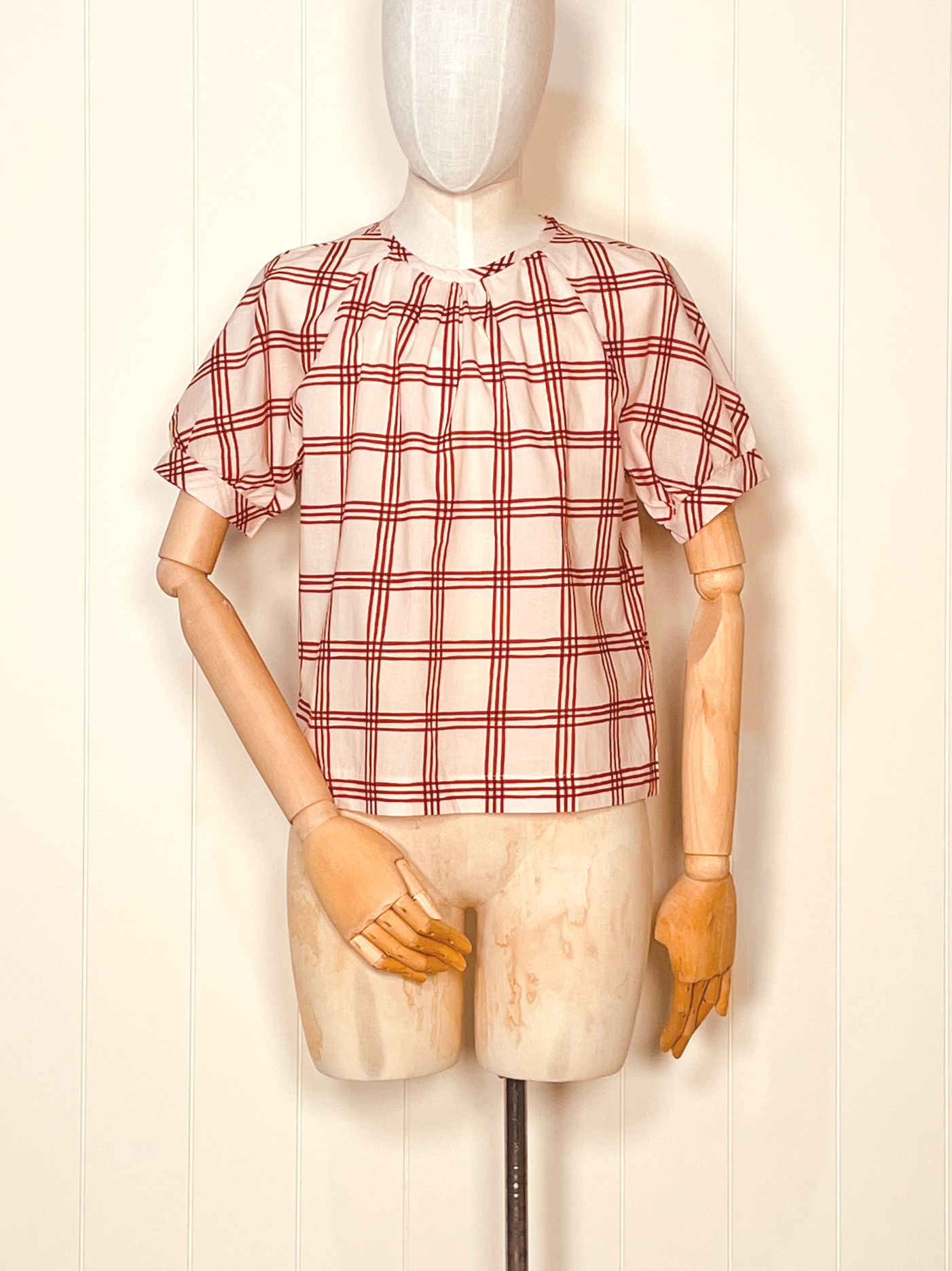 Boxy Top - Check Print