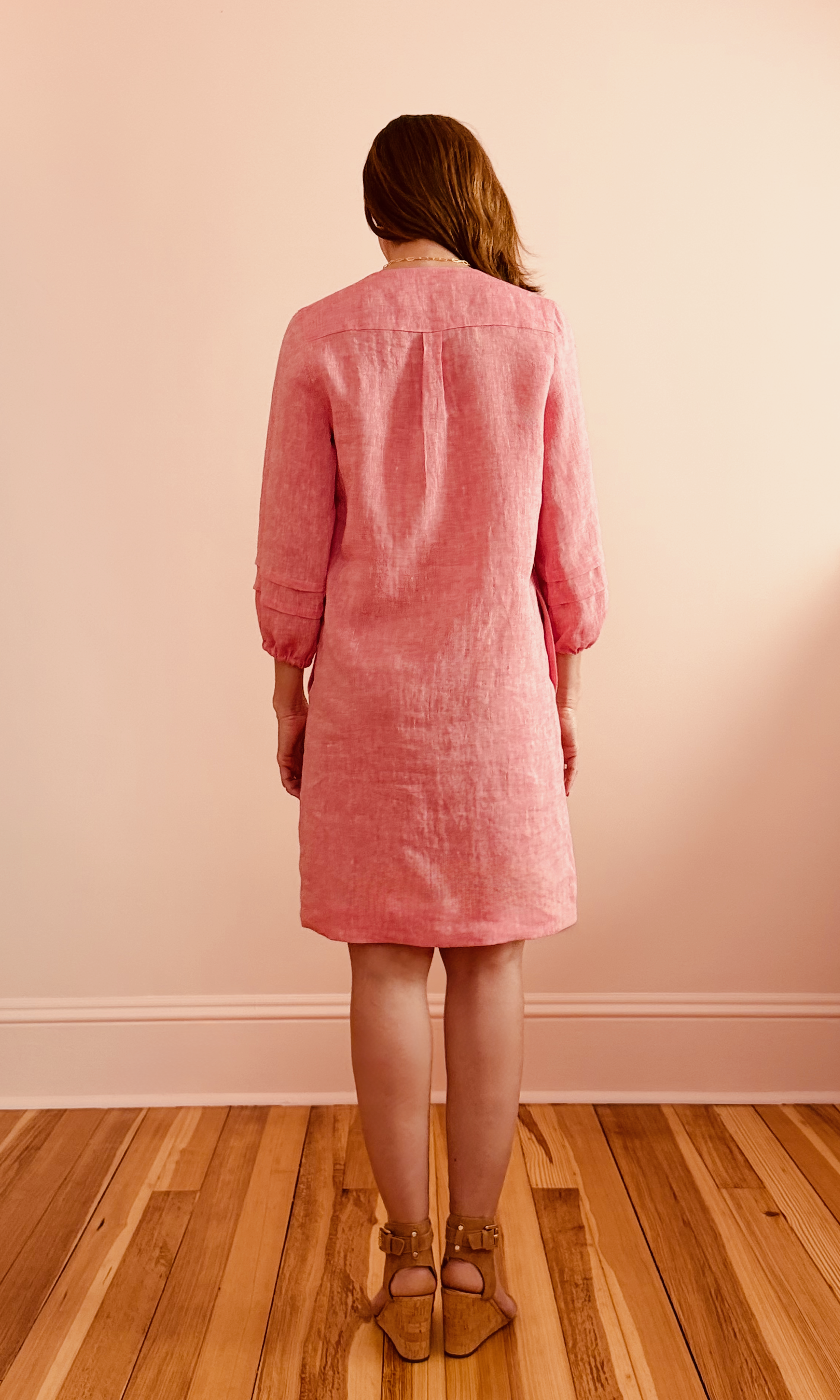 V NECK DRESS PINK ERIN BACK.png