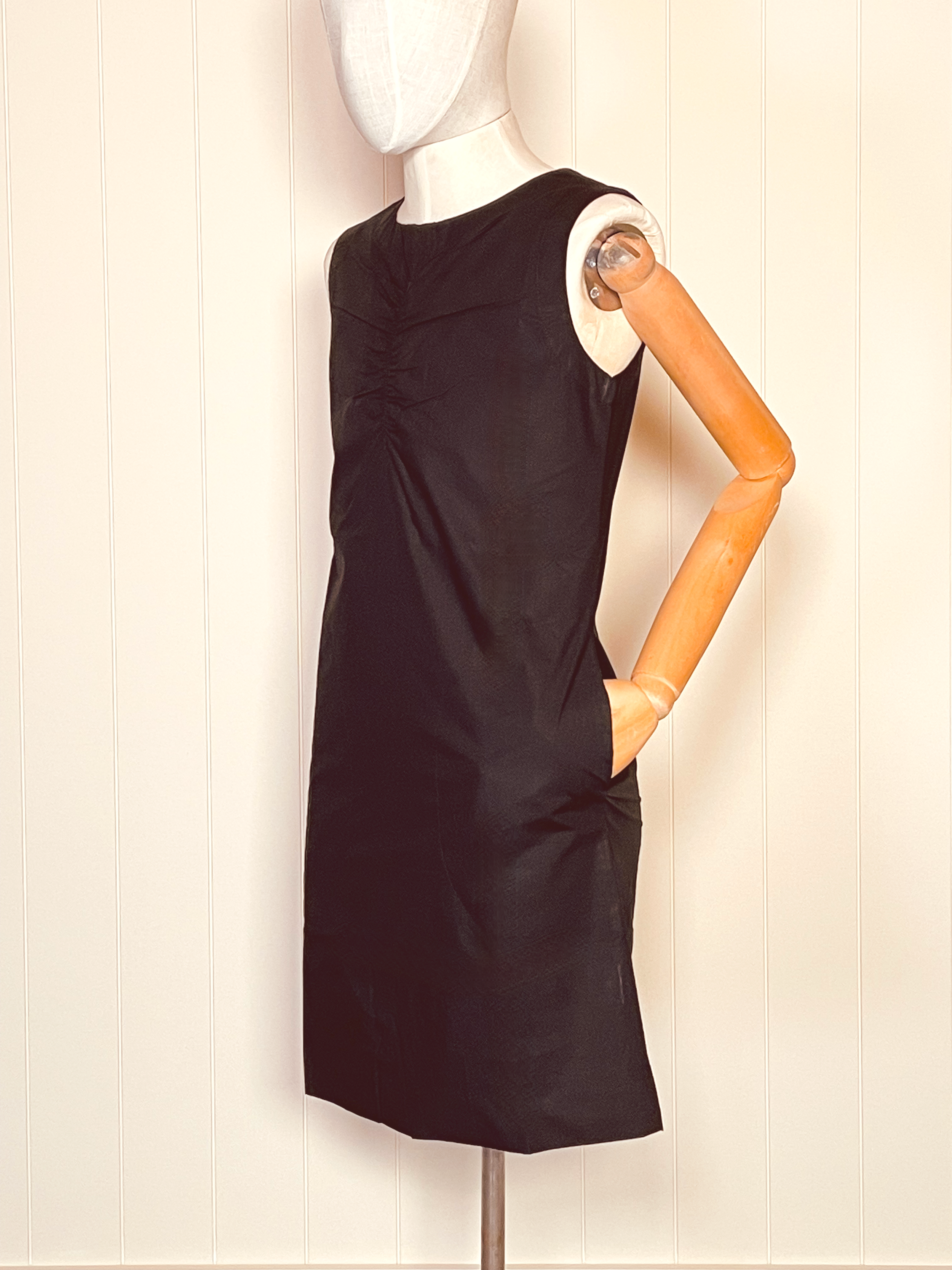 Gathered Shift Dress