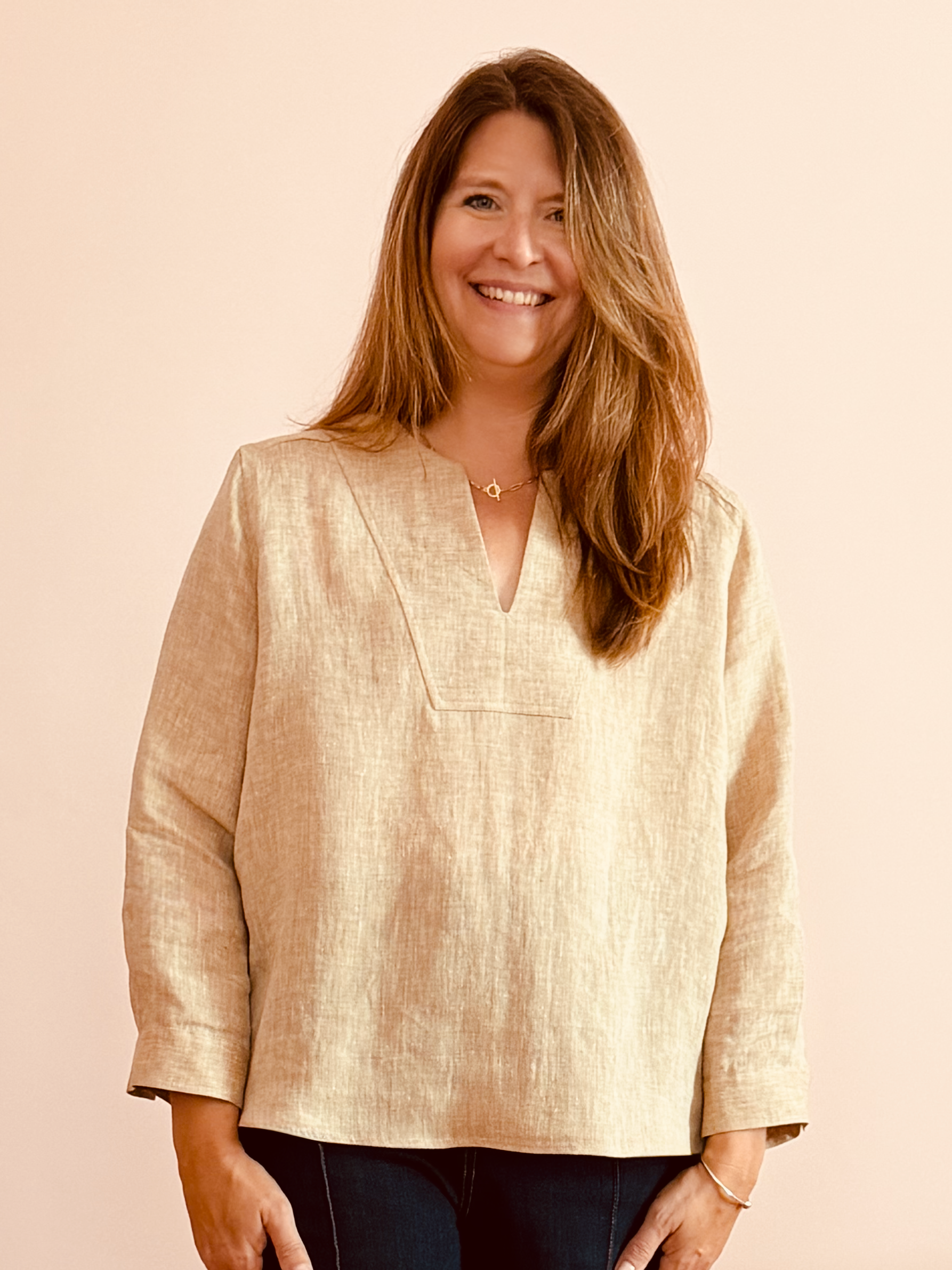 V Neck top tan Joanne crop.png