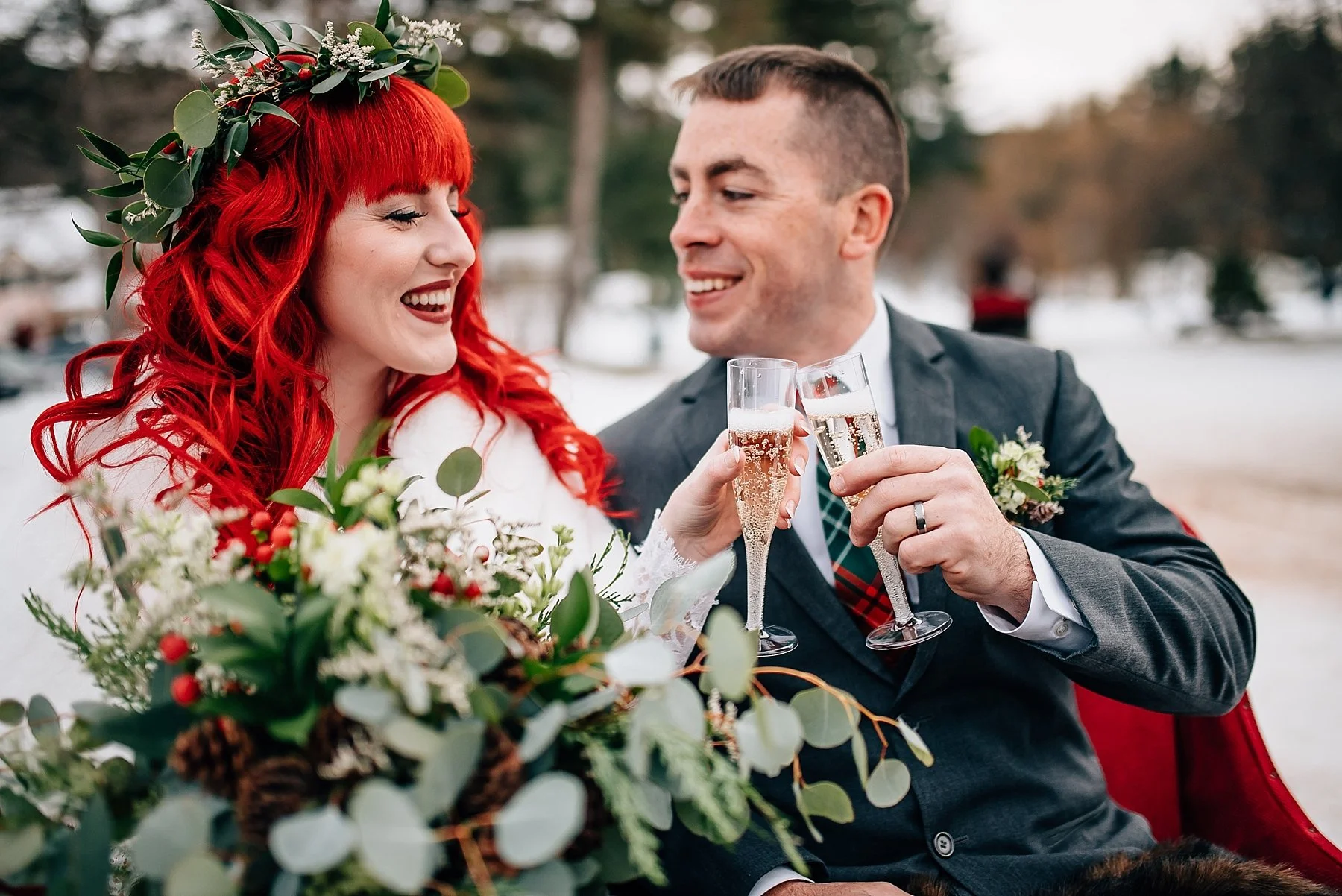 Stacie and Eric - Christmas Farm Inn Jackson NH