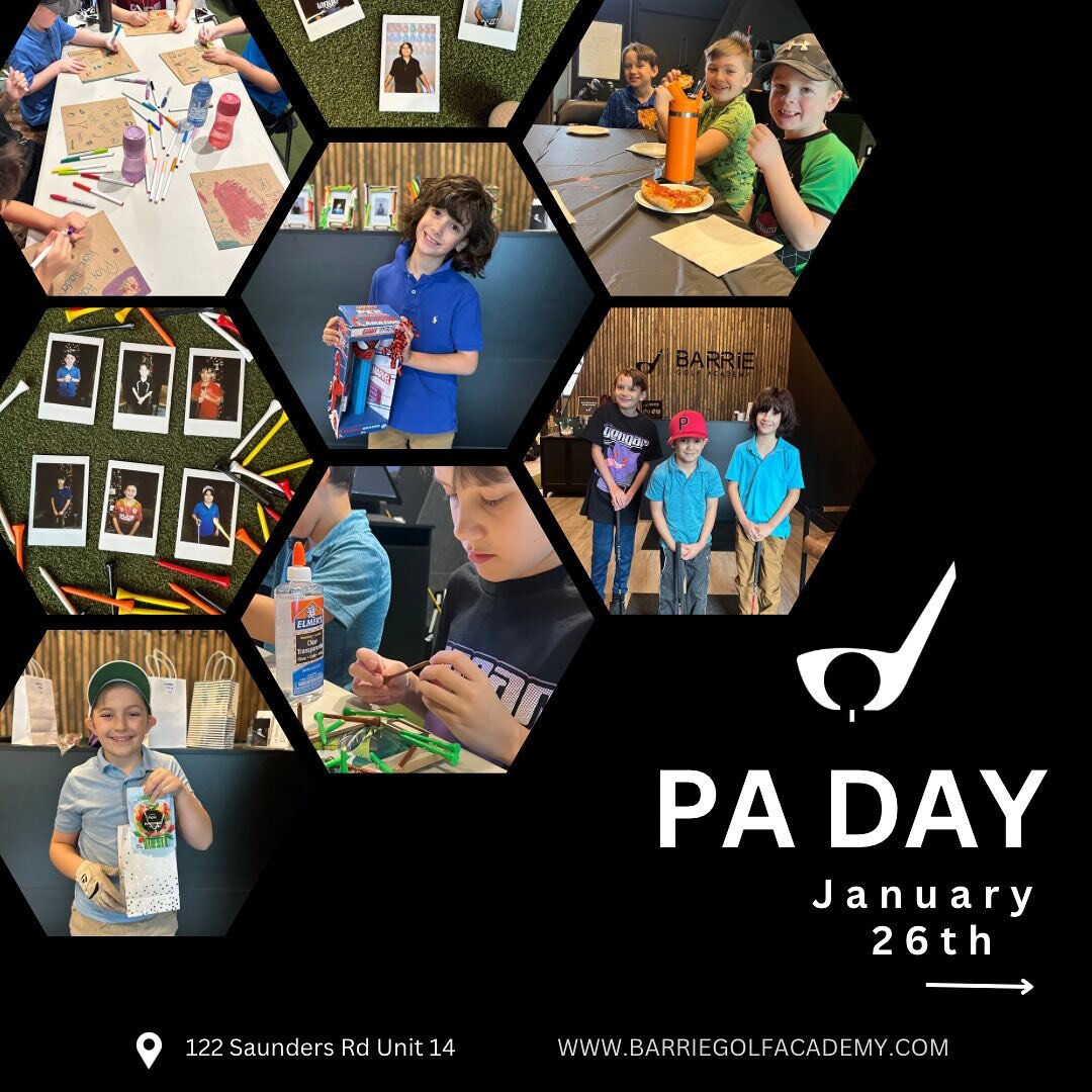 ⛳️Join us this January 26th for our FIRST PA DAY at BGA! 

🗓️January 26th
⏰ 9am - 3pm
👩🏻&zwj;🤝&zwj;👨🏼 6 - 11 yrs old 

⁉️You asked&hellip; 
‼️We ares delivering‼️

Can&rsquo;t wait to see you! Spaces are limited to make sure to register! If you