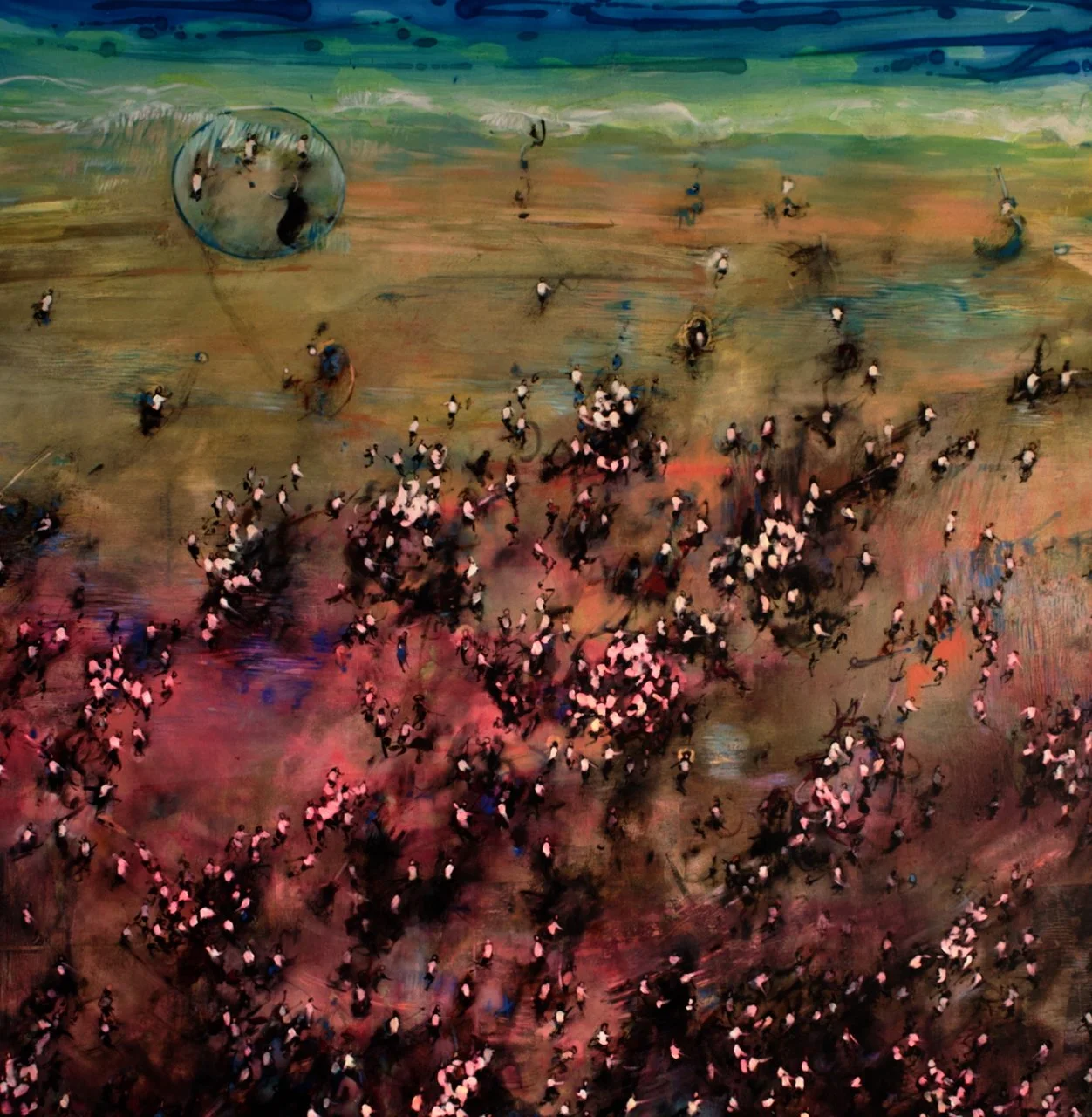 Like a Rolling Stone - Playa  
150 cm x 150cm 