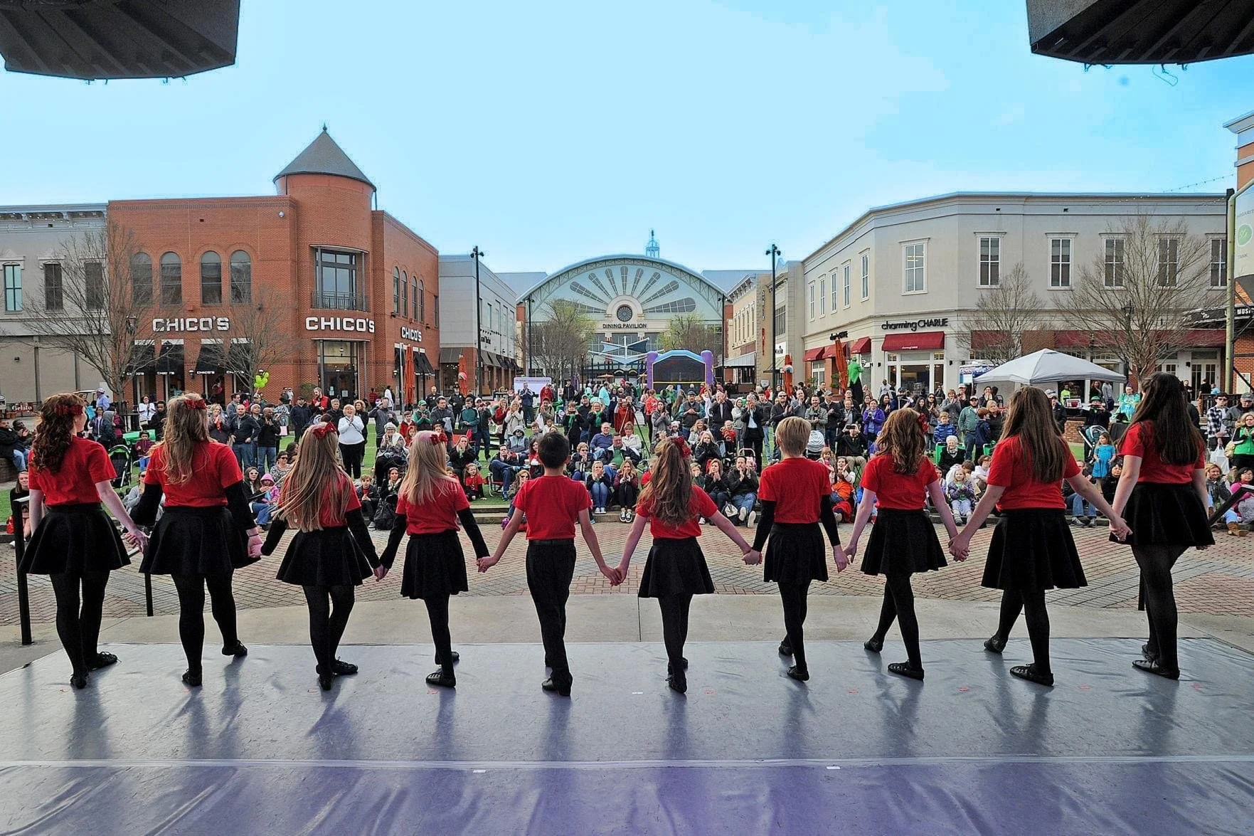 Carpenter's Acadamy of Irish Dance performing at the 2023 Annual Shake Your Shamrock event at Mall of Georgia. 
