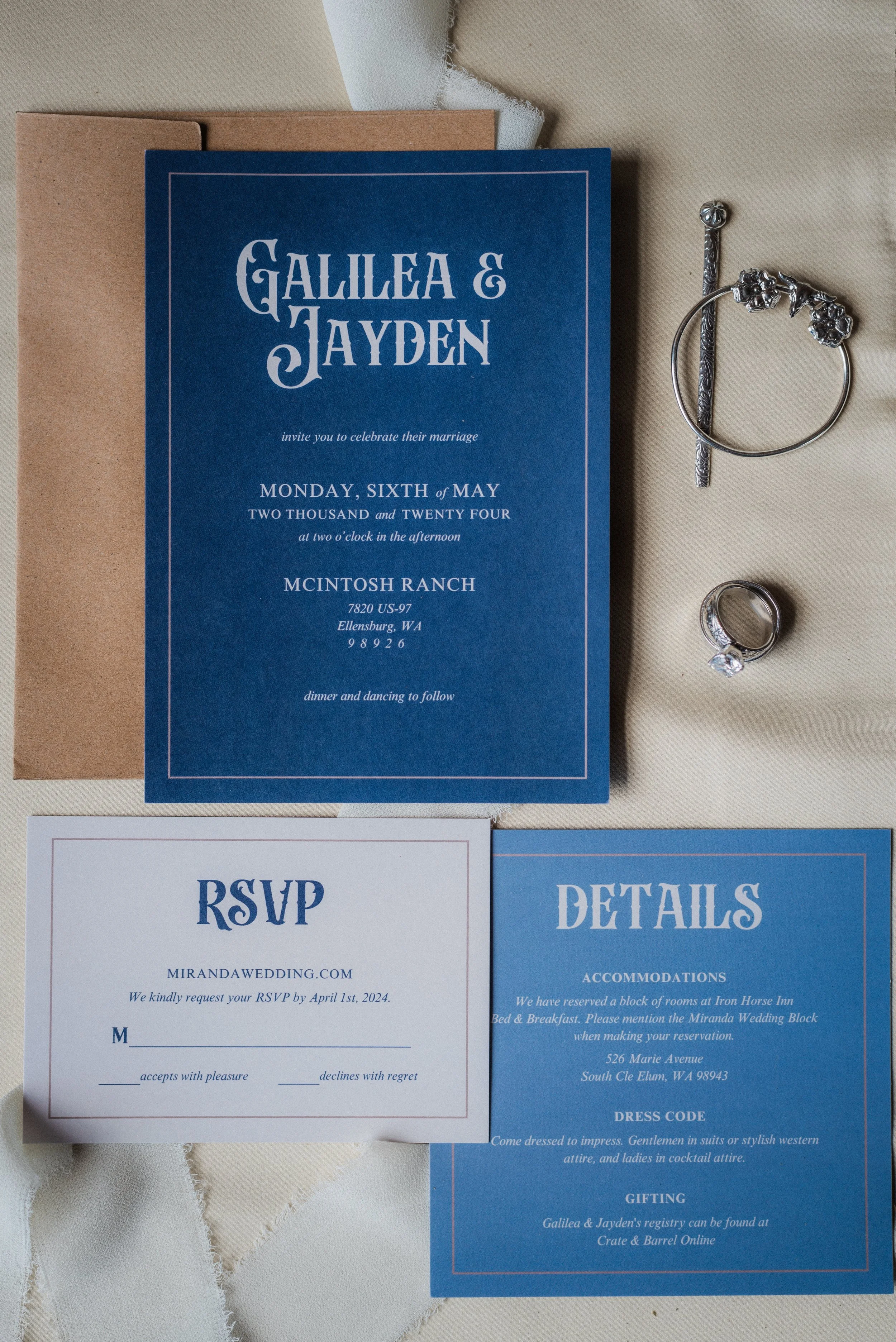 Styled Shoot at McIntosh Ranch - Stationary provided by Alpas Signage and More 
Photos by Tiffany Sokula Images 