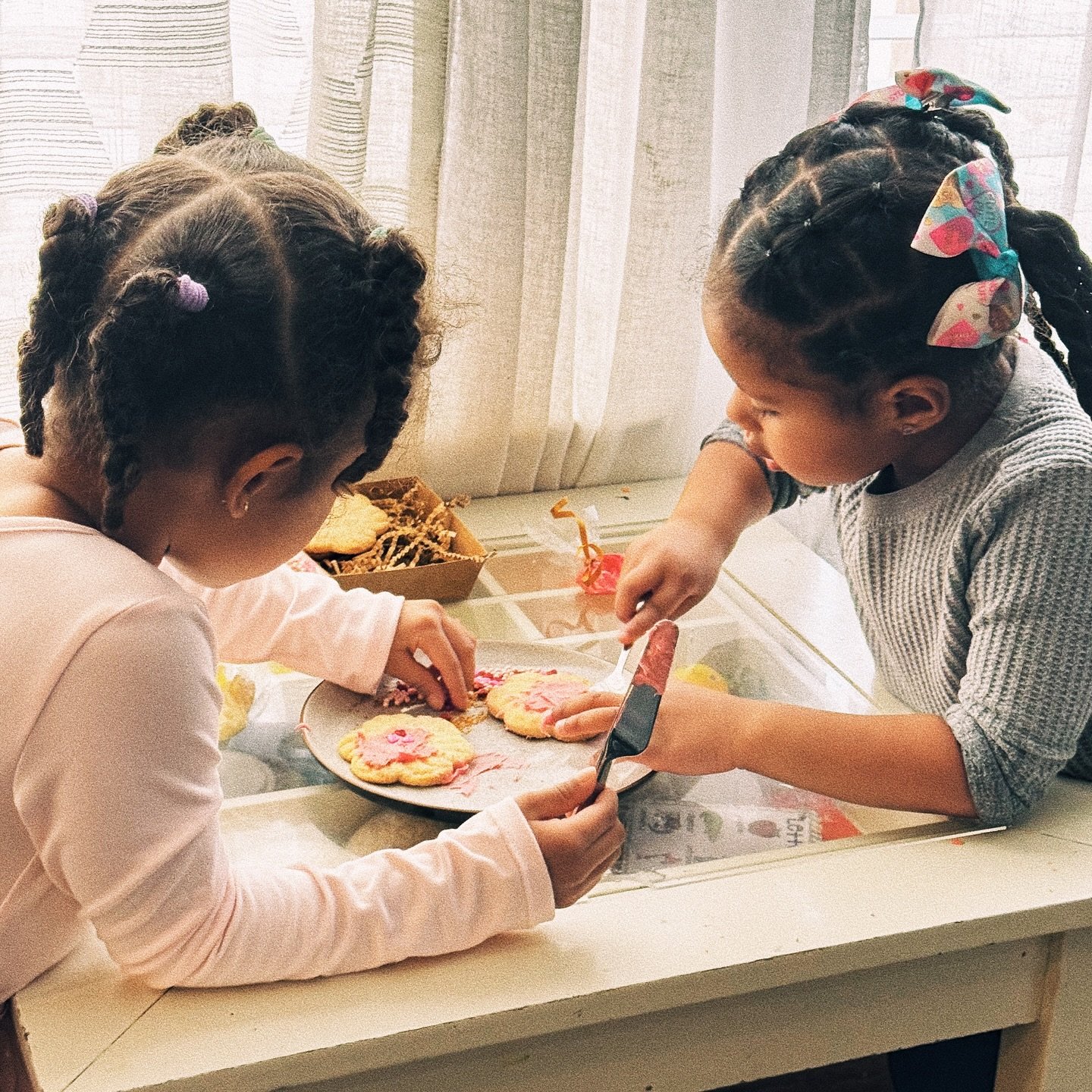 Our littlest taste-testers are hard at work decorating with love! 💘 Our new Valentine&rsquo;s Day Cookie Decorating Kits are in the works and coming soon. Stay tuned for a sweet way to celebrate!