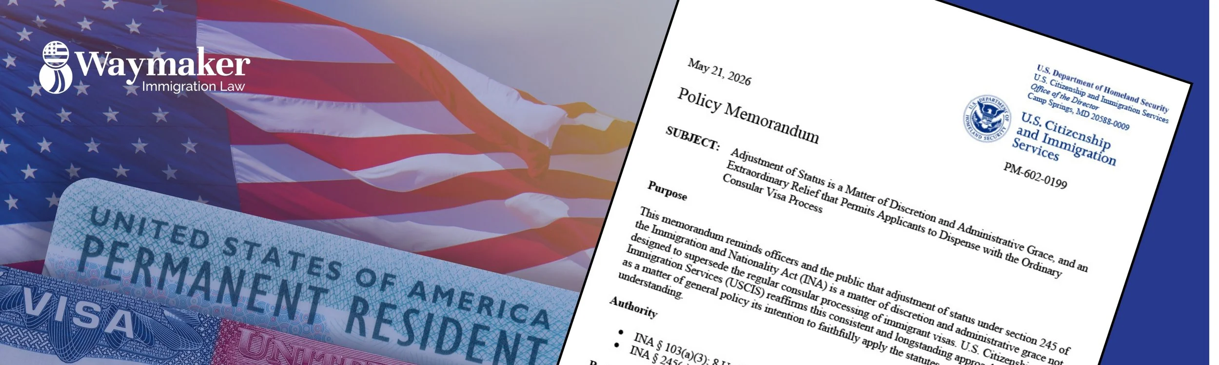 USCIS Issues New Adjustment of Status Memo: What You Need to Know