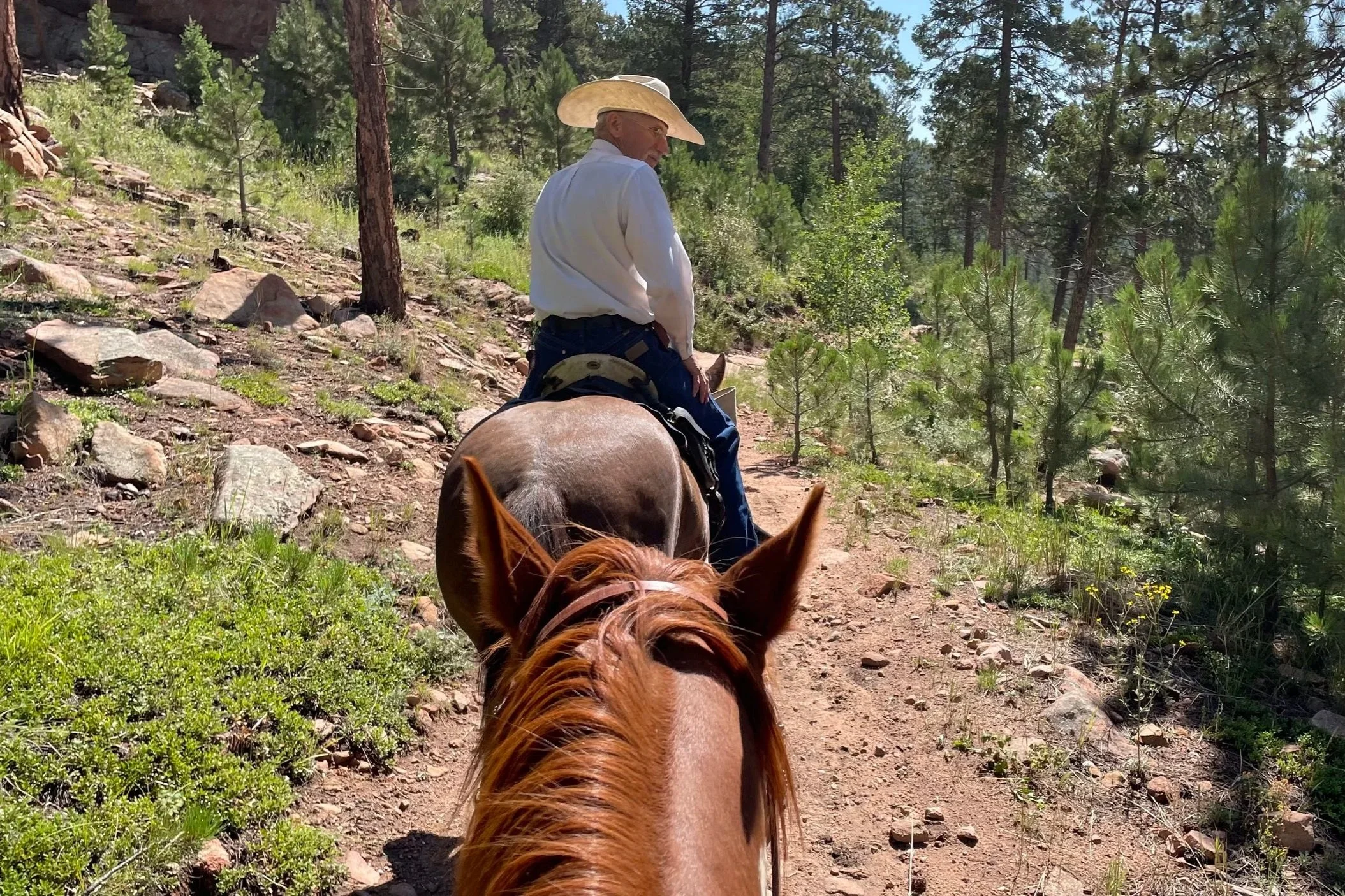 Frank and Riley Leading Tony and Junior at the BBSC Poker Ride - August, 2024