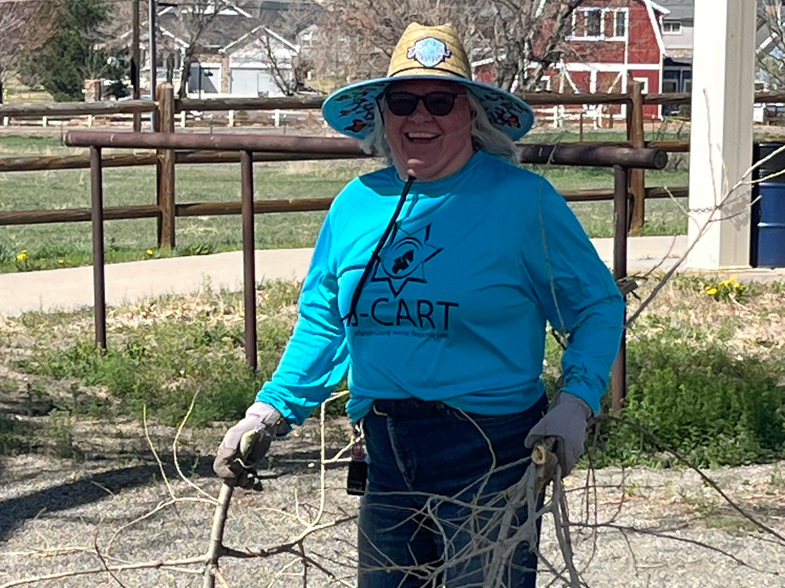 JCHC Members Volunteering at the Indiana Equestrian Center Cleanup Day - April, 2025