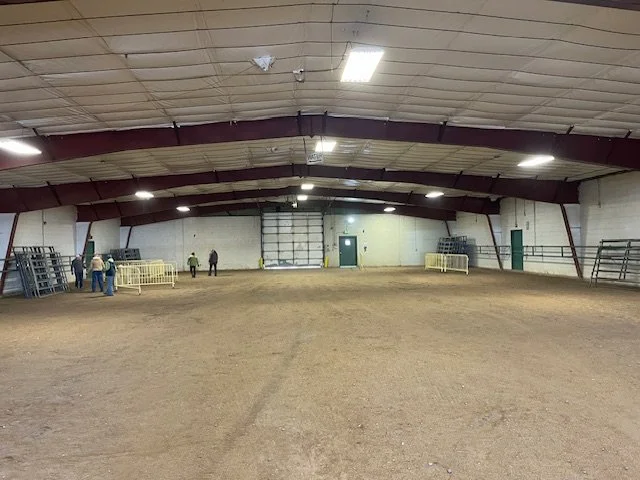 "Before" JCHC Volunteers Begin Constructing Stalls for NWSS Events Held at the Jeffco Fairgrounds - December, 2023