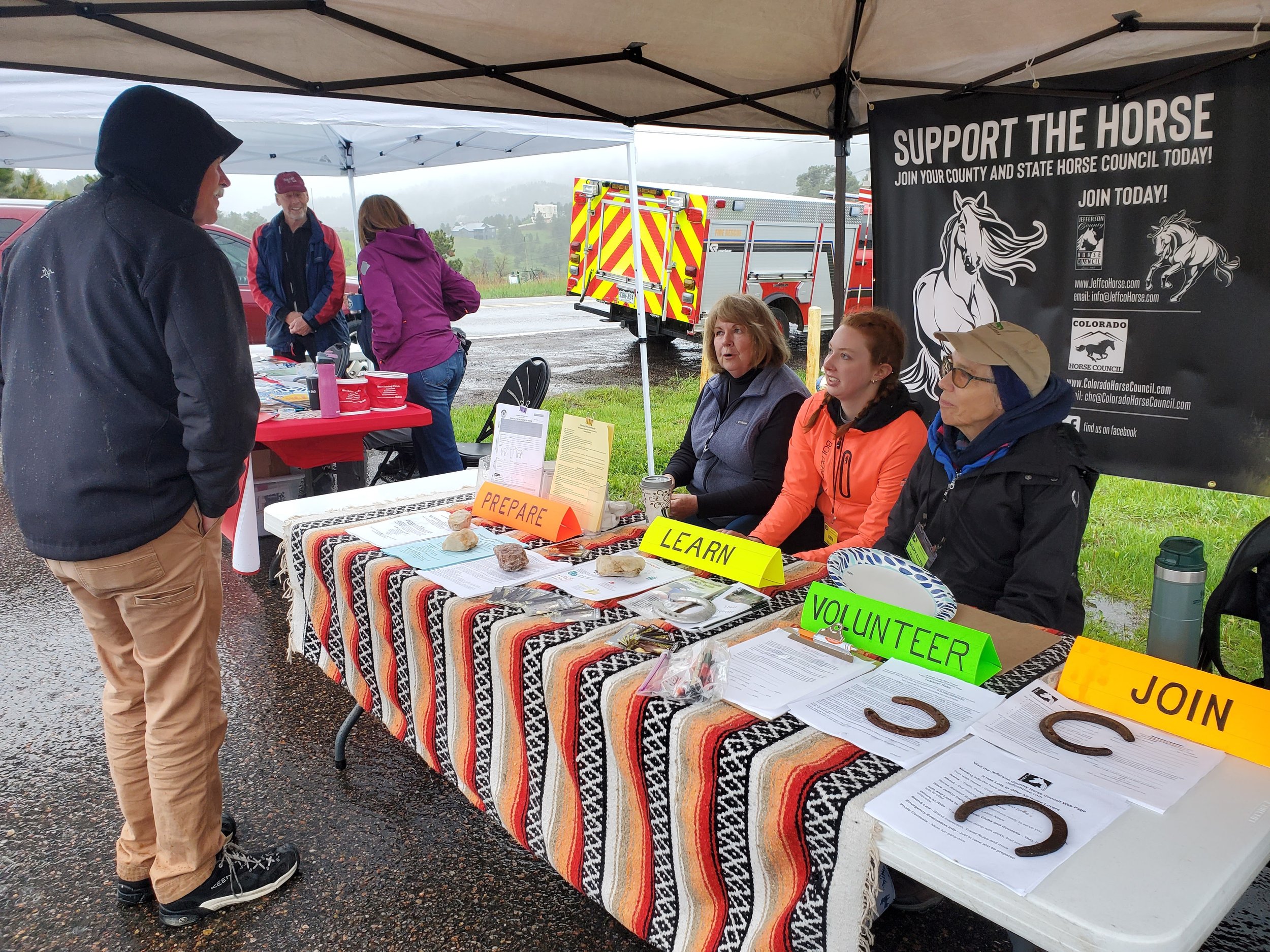 JCHC Volunteers at the Foothills Fire Pancake Breakfast. June, 2023