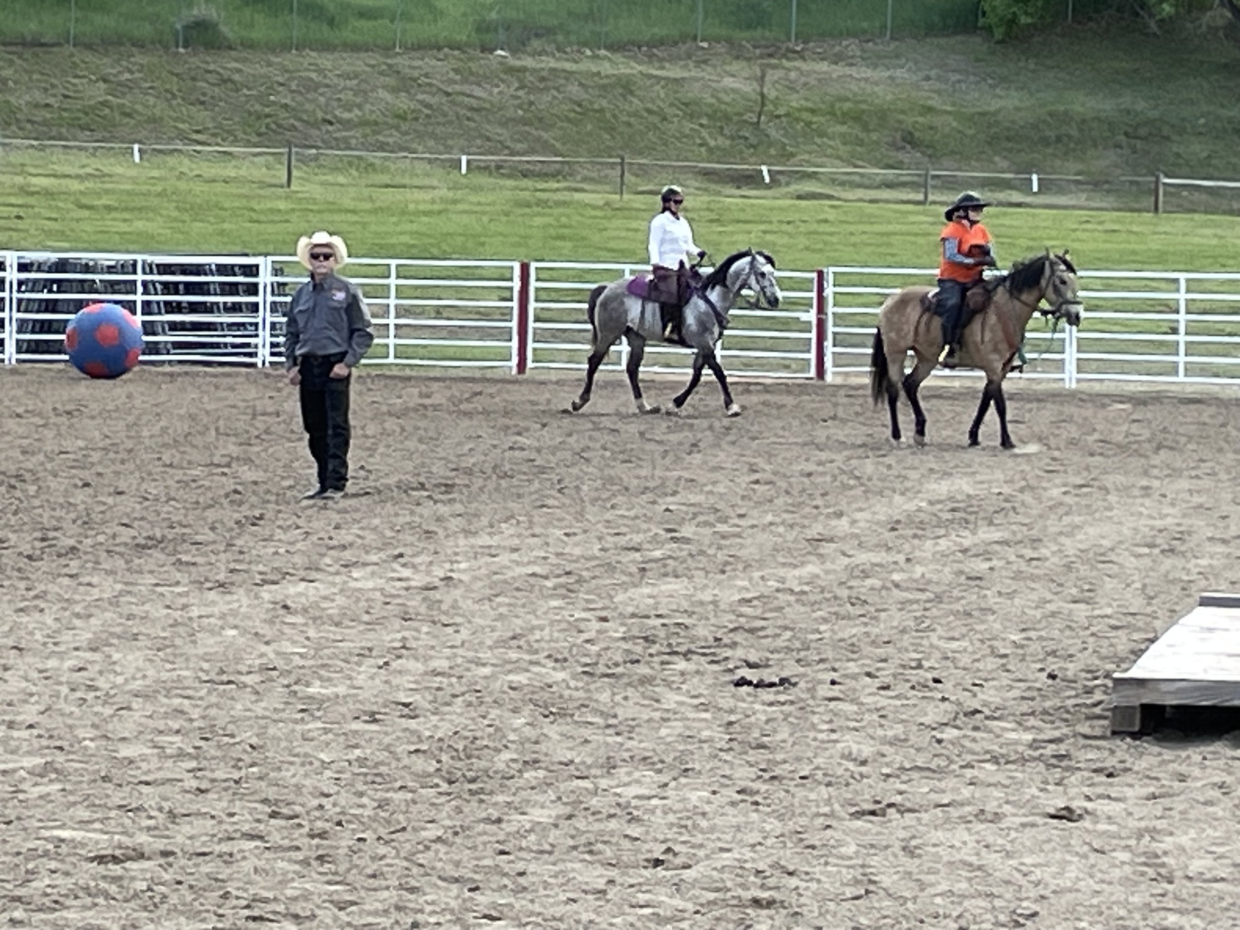 A Rider Navigates Obstacles at JCHC's First Trail Clinic held in June of 2025