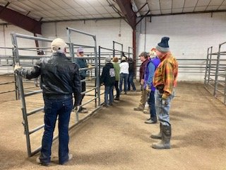 JCHC Volunteers Constructing Stalls for NWSS Events Held at the Jeffco Fairgrounds - December, 2023
