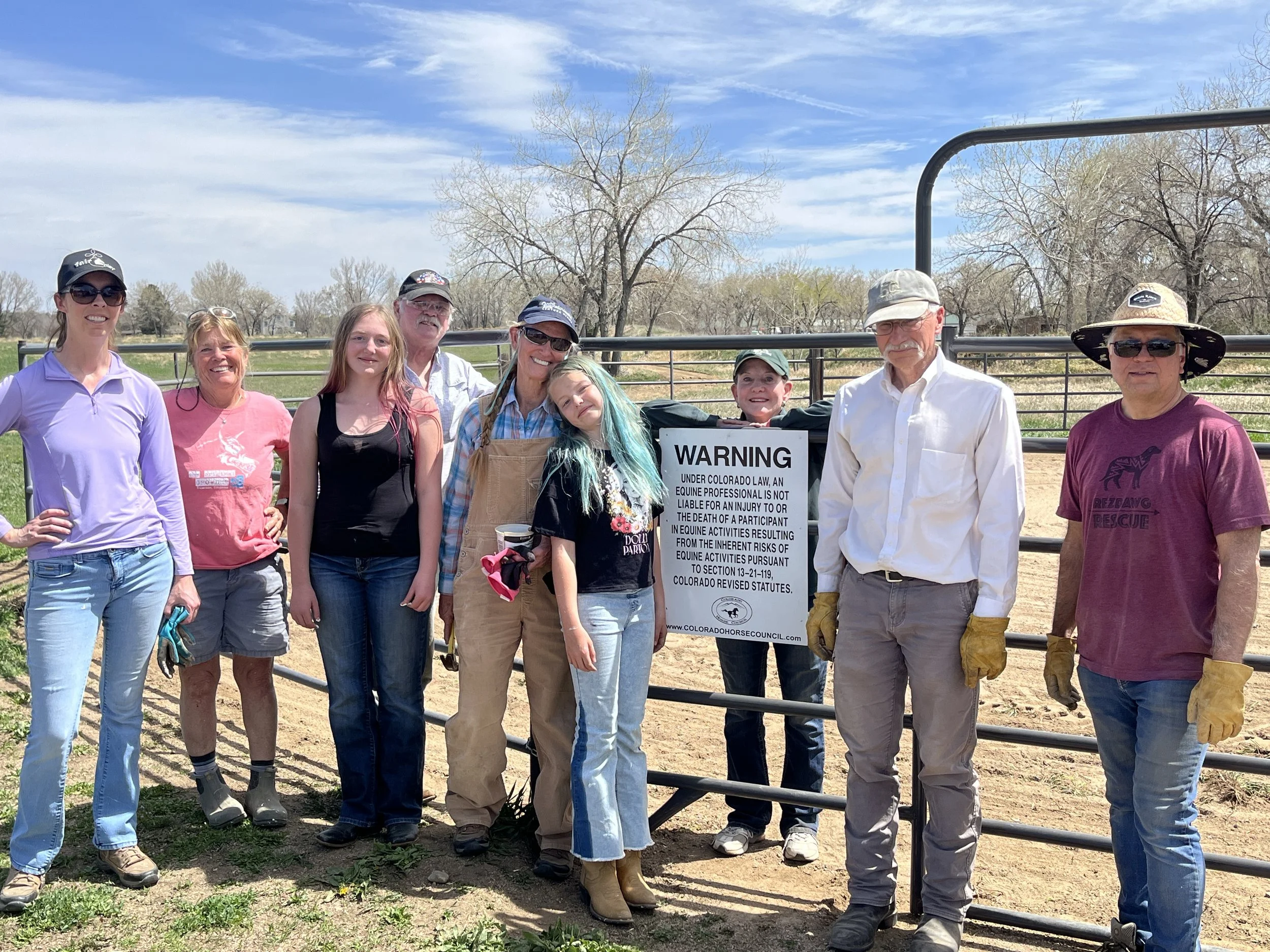 JCHC Members Volunteering at the Indiana Equestrian Center Cleanup Day - April, 2025
