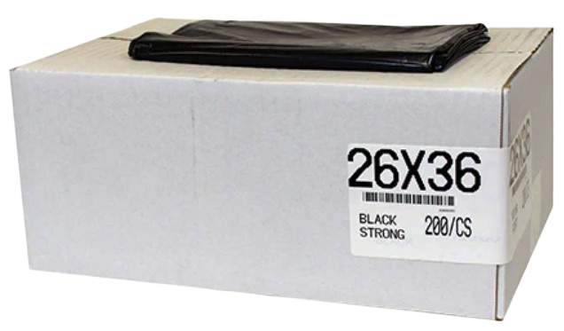 Garbage Bags 26 x 36 - Black Strong