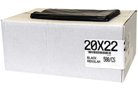 Garbage Bags 20 x 22 - Black Regular