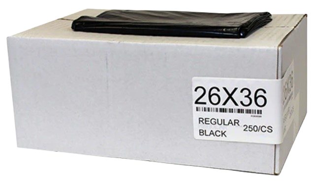 Garbage Bags 26 x 36 - Black Regular