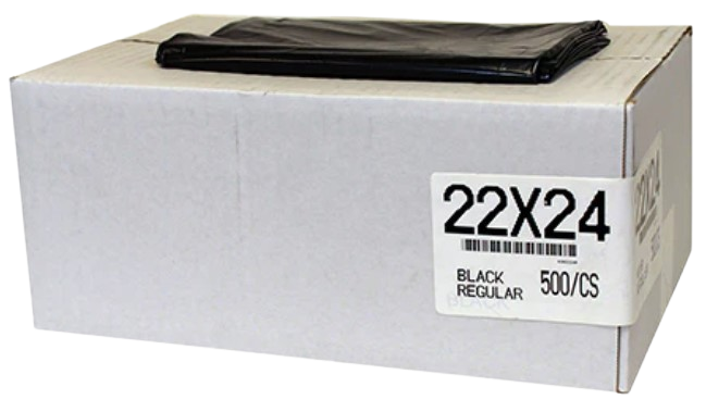 Garbage Bags 22 x 24 - Black Regular