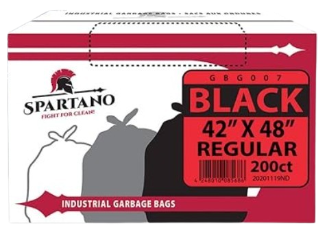 Garbage Bags 42 x 48 - Black Regular
