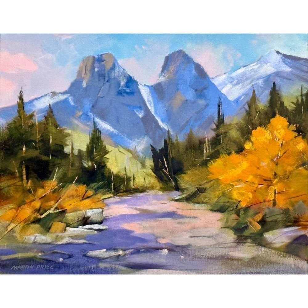 Three Sisters Mountains, Canmore — Archival pigment giclée · fine-art paper or signed & numbered canvas