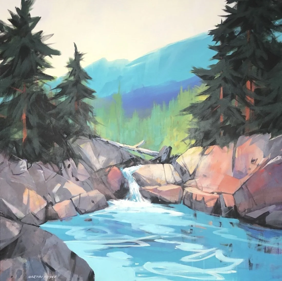 Cool Glacier Water — Archival pigment giclée · fine-art paper or signed & numbered canvas