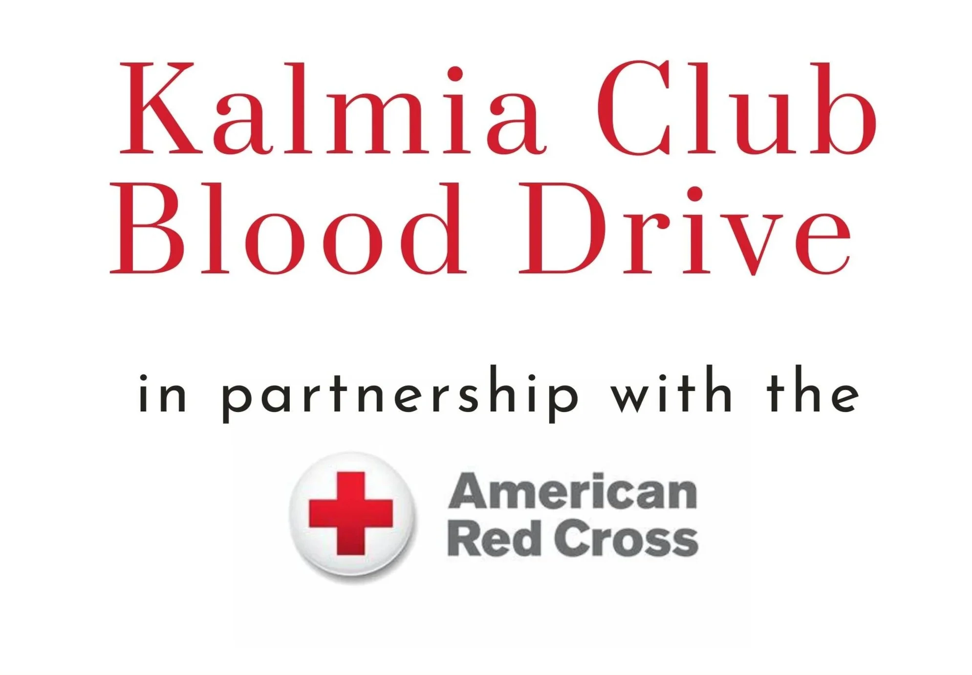Annual Blood Drive - SAVE THE DATE