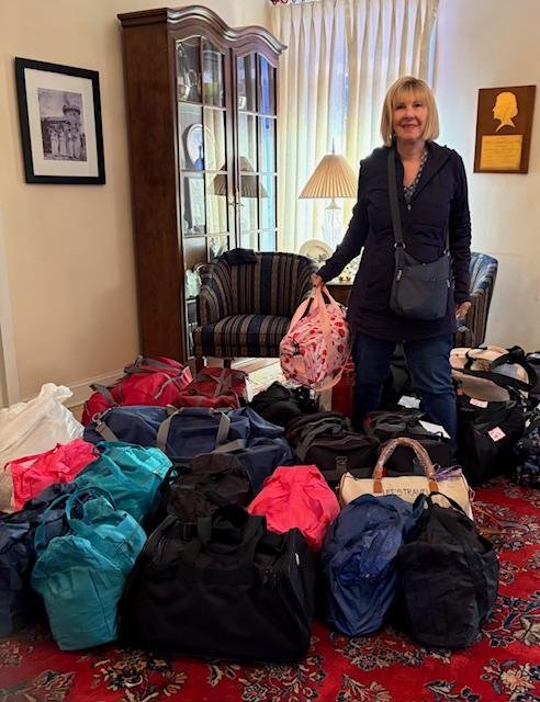 Outreach Committee filled duffle bags for the NJSFWC Special Project