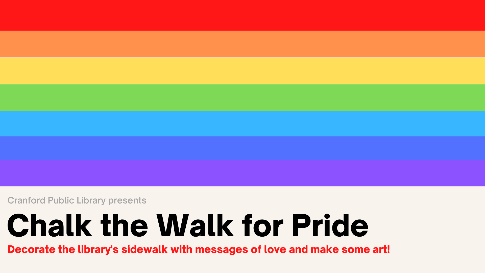 Chalk the Walk for Pride